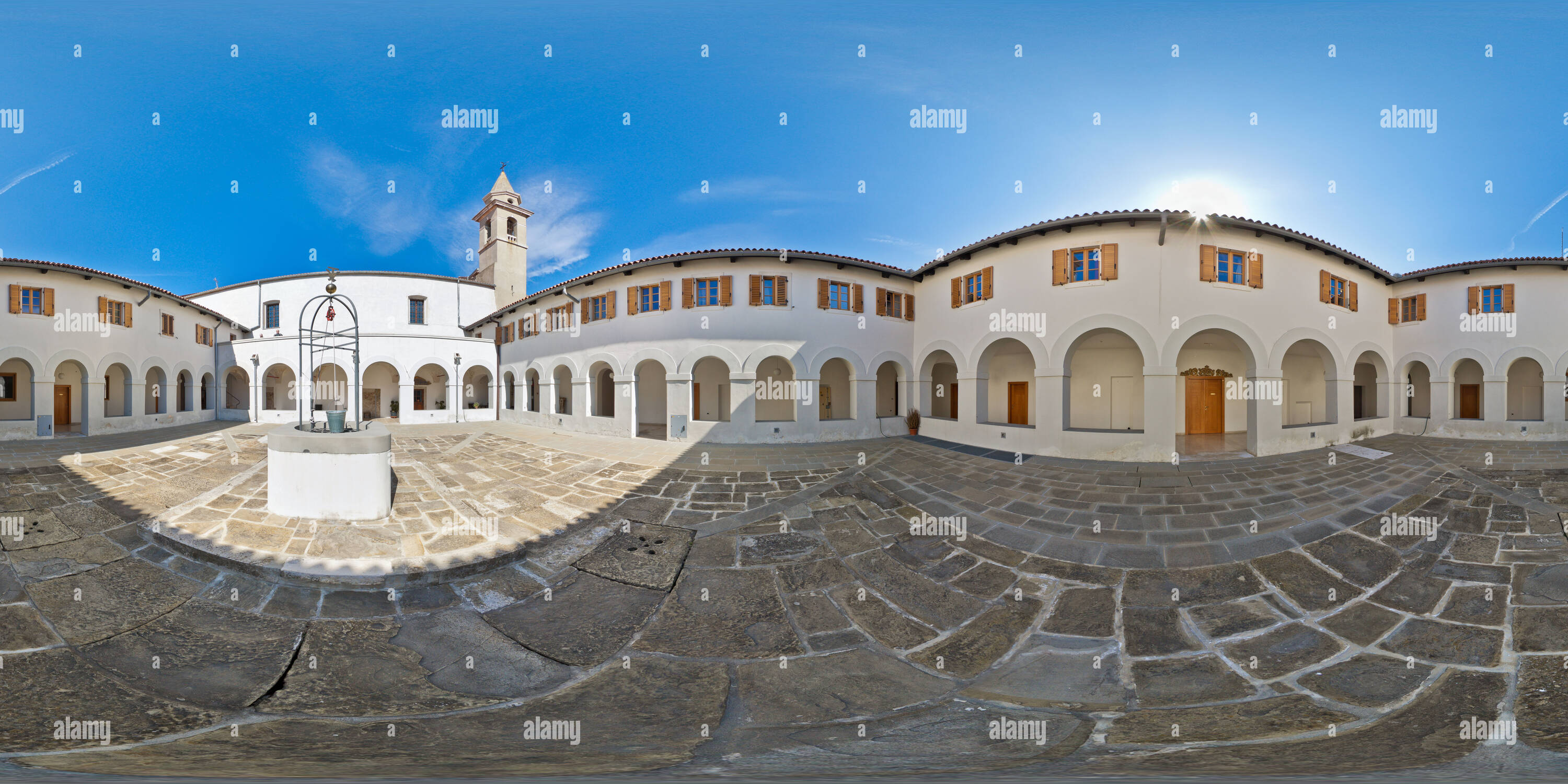 Vue panoramique à 360° de Monastère Franciscain à Koper