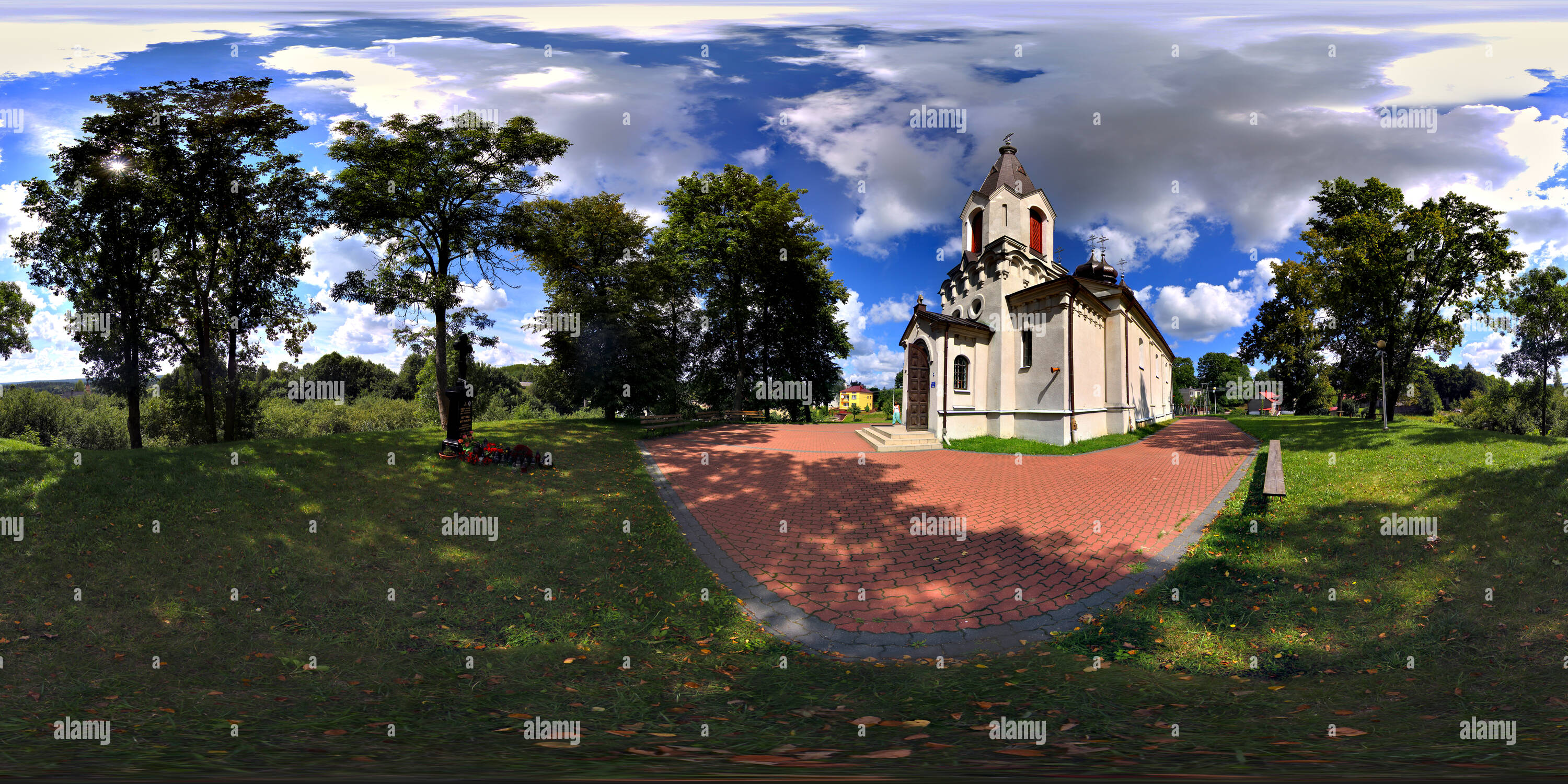 Vue panoramique à 360° de Polska, Mielnik, Cerkiew