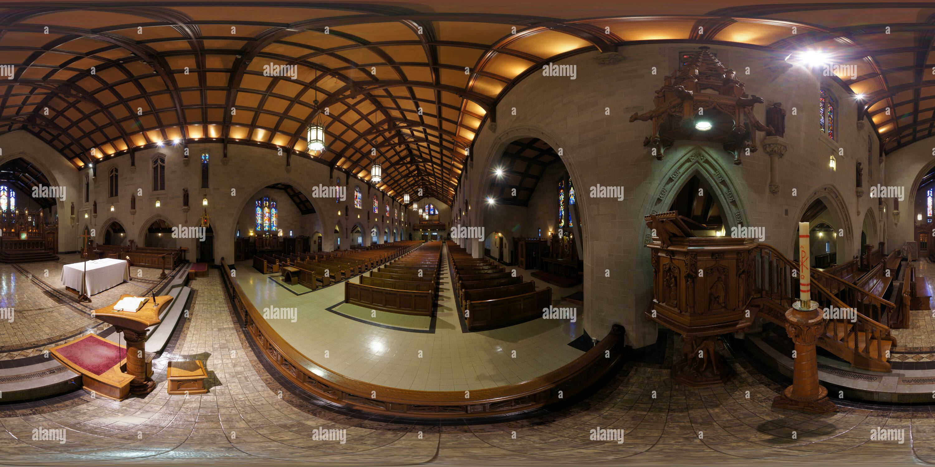 Vue panoramique à 360° de Chœur de l'Église St-Dominique