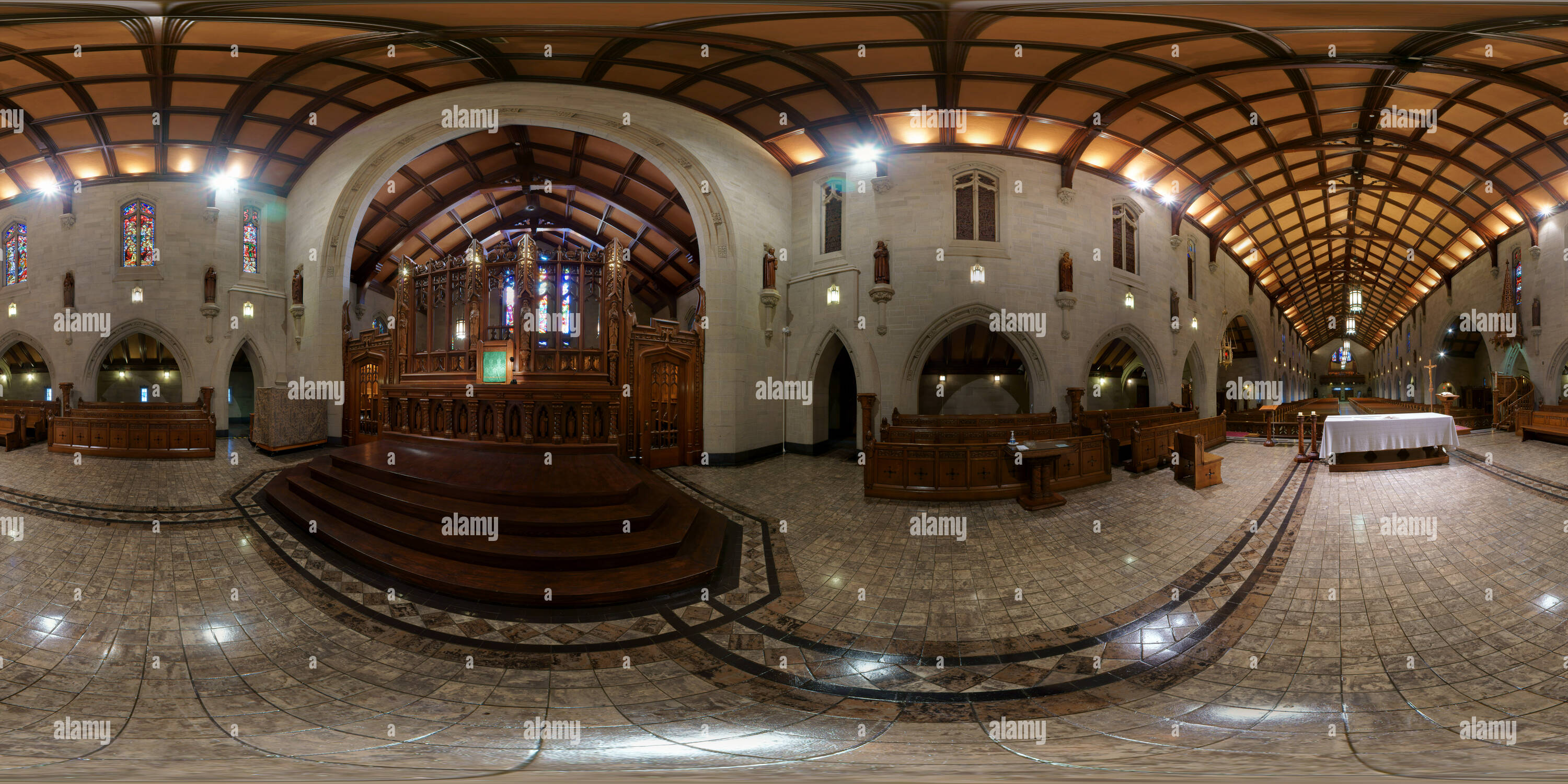 Vue panoramique à 360° de Maître-Autel de l'Église St-Dominique