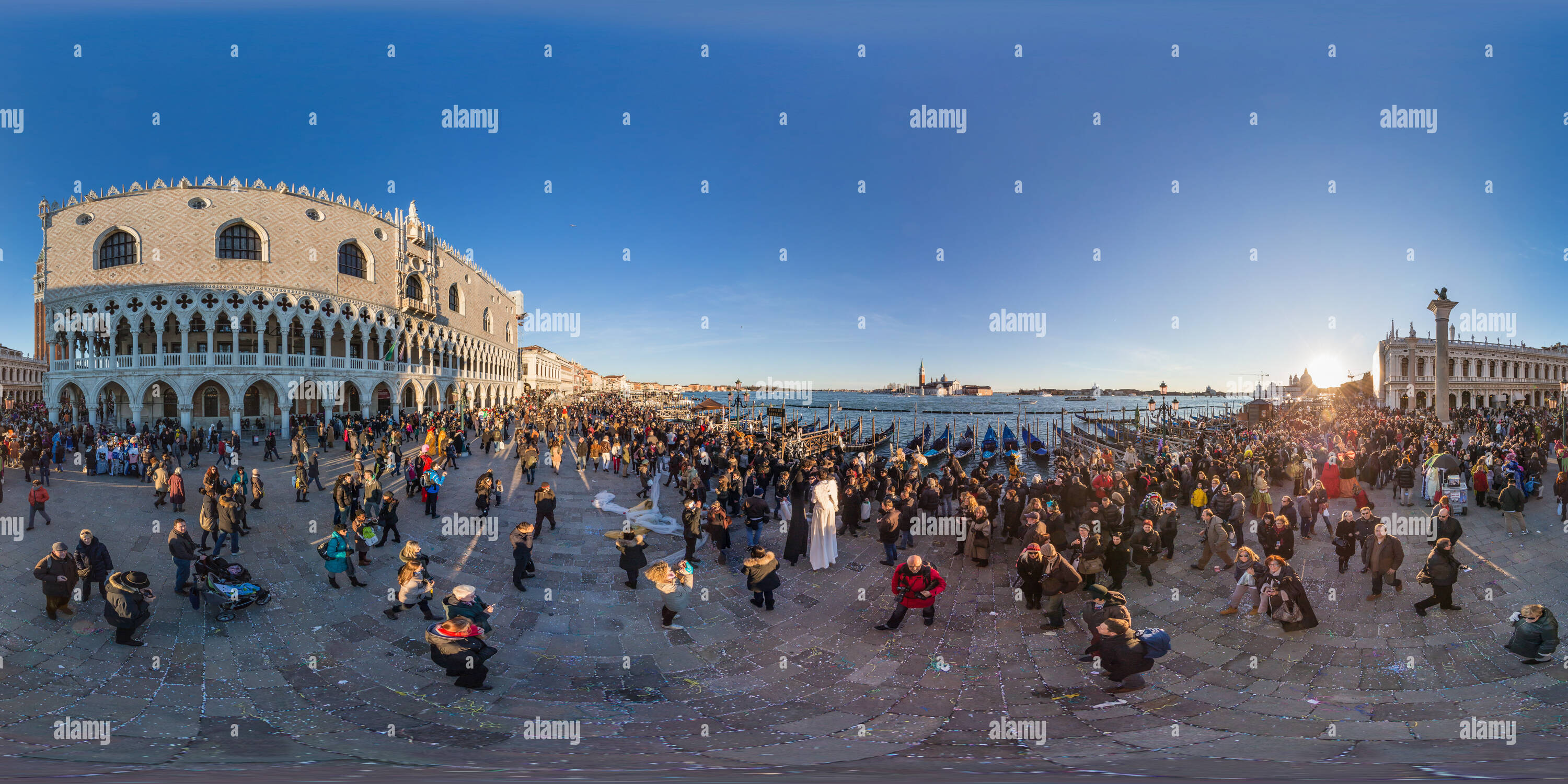 Vue panoramique à 360° de Pendant le carnaval de Venise 2013