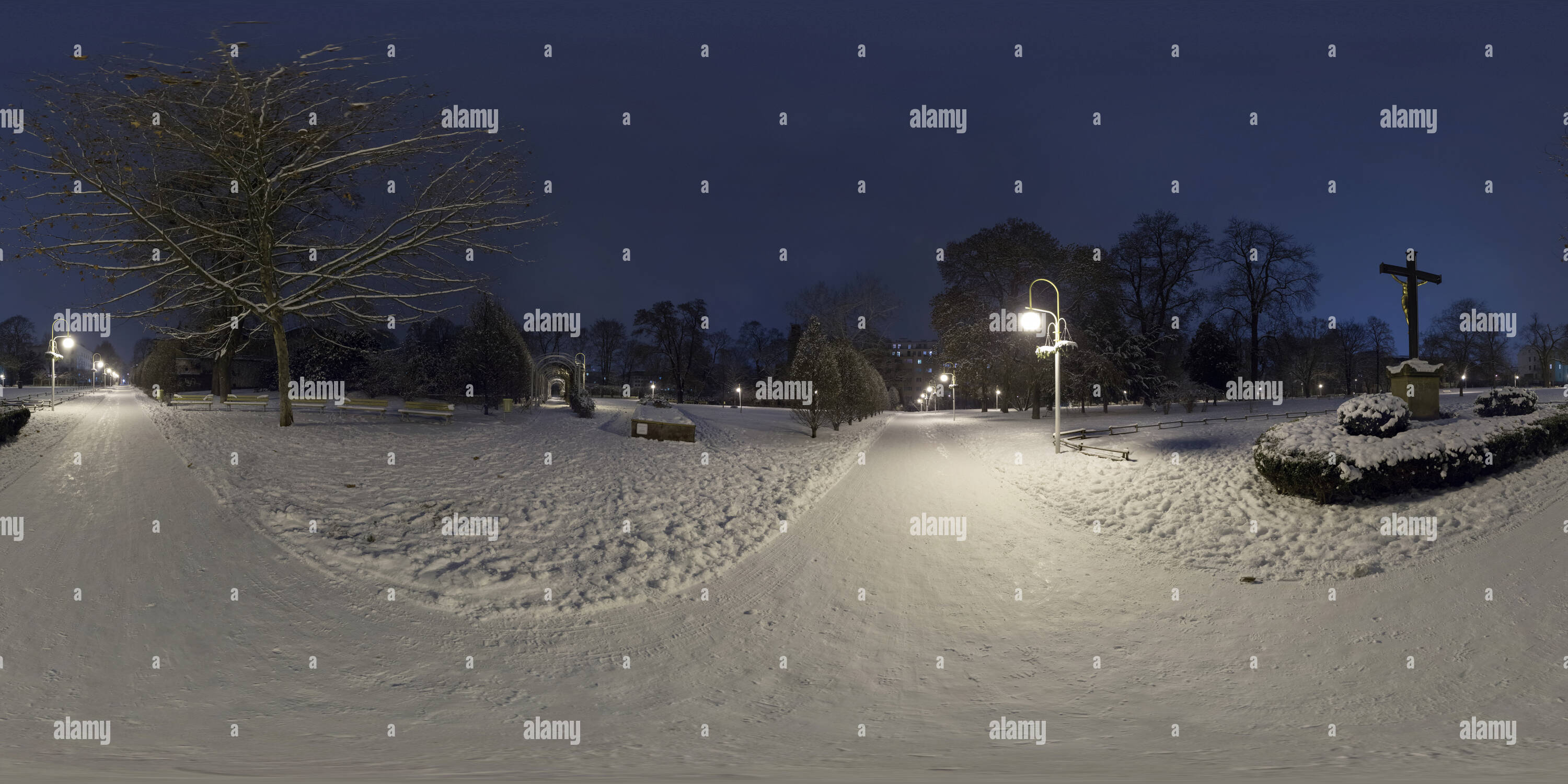 Vue panoramique à 360° de La nuit triste Tyršův