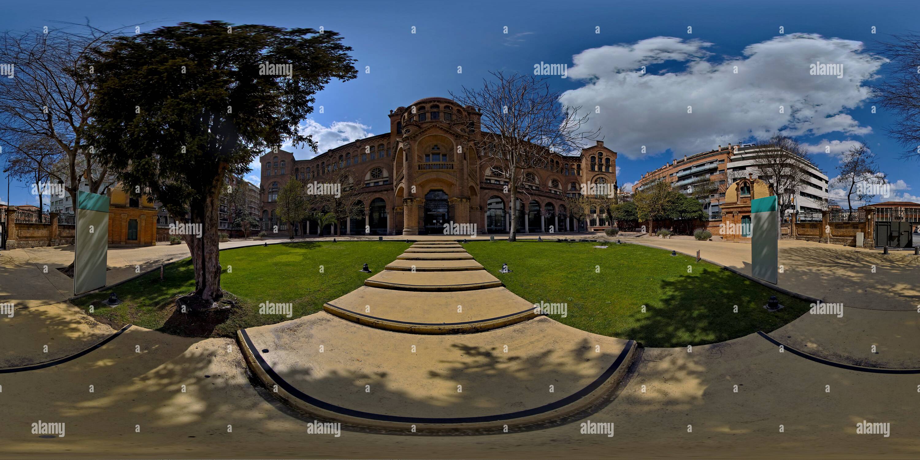 Vue panoramique à 360° de L'hôpital de Sant Pau, UAB - Casa convalescencia