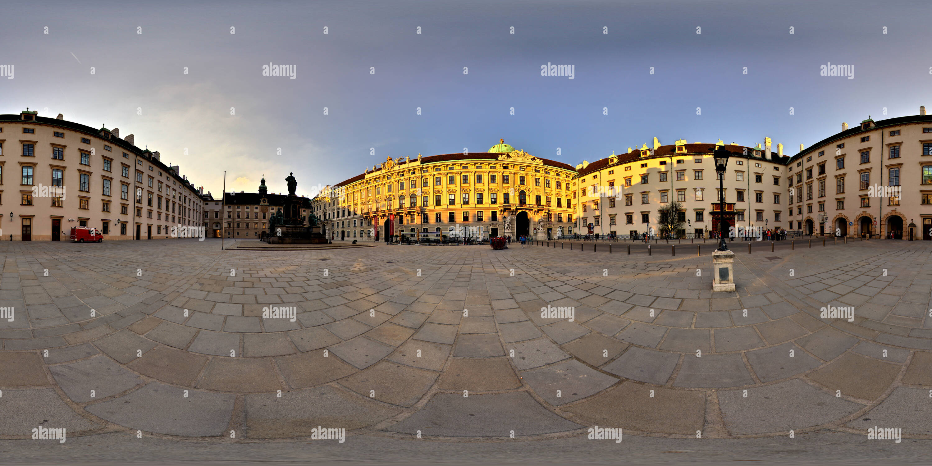 Vue panoramique à 360° de L'Autriche, Wien, dans der Burg