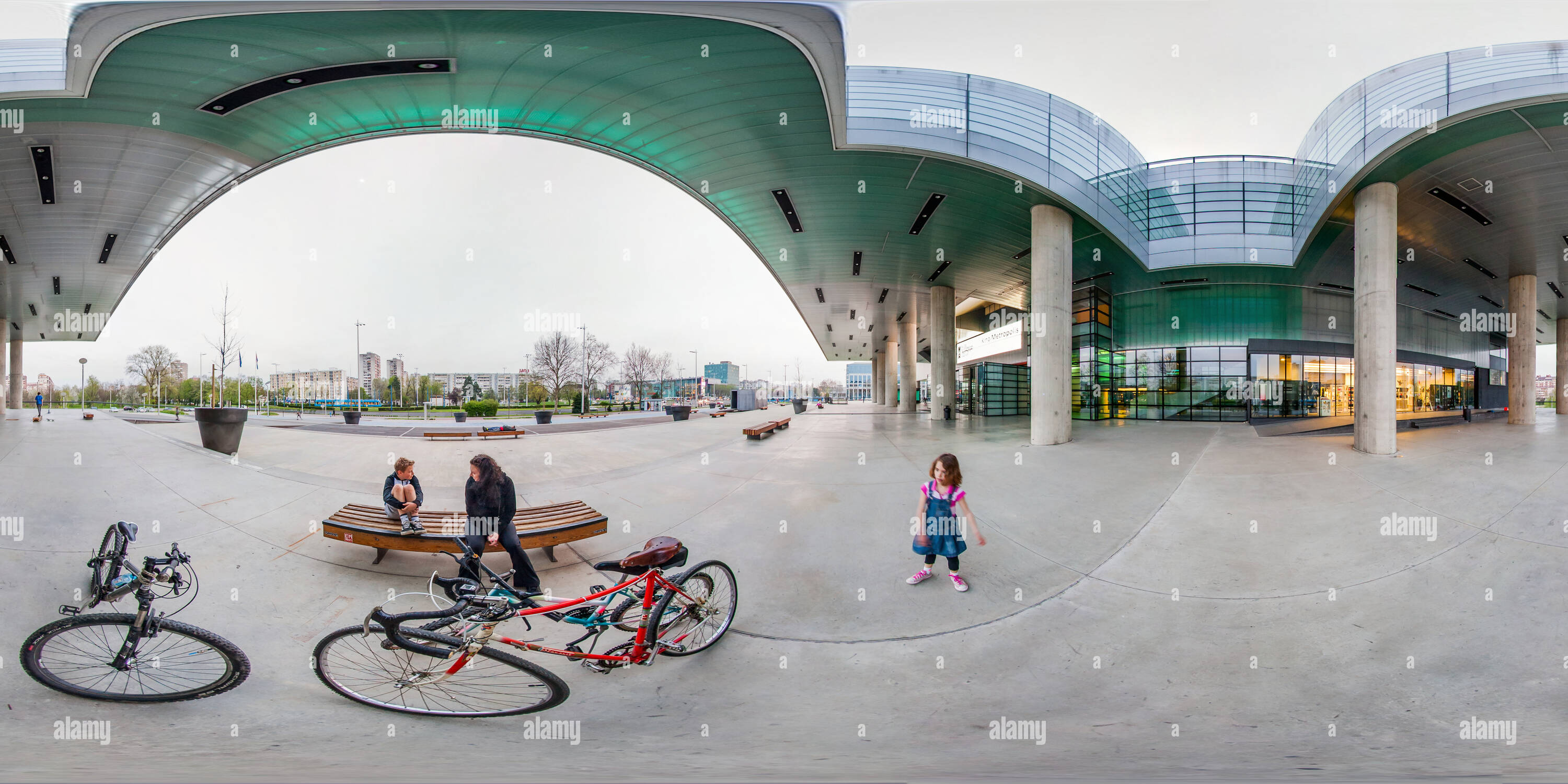 Vue panoramique à 360° de Bicyclettes