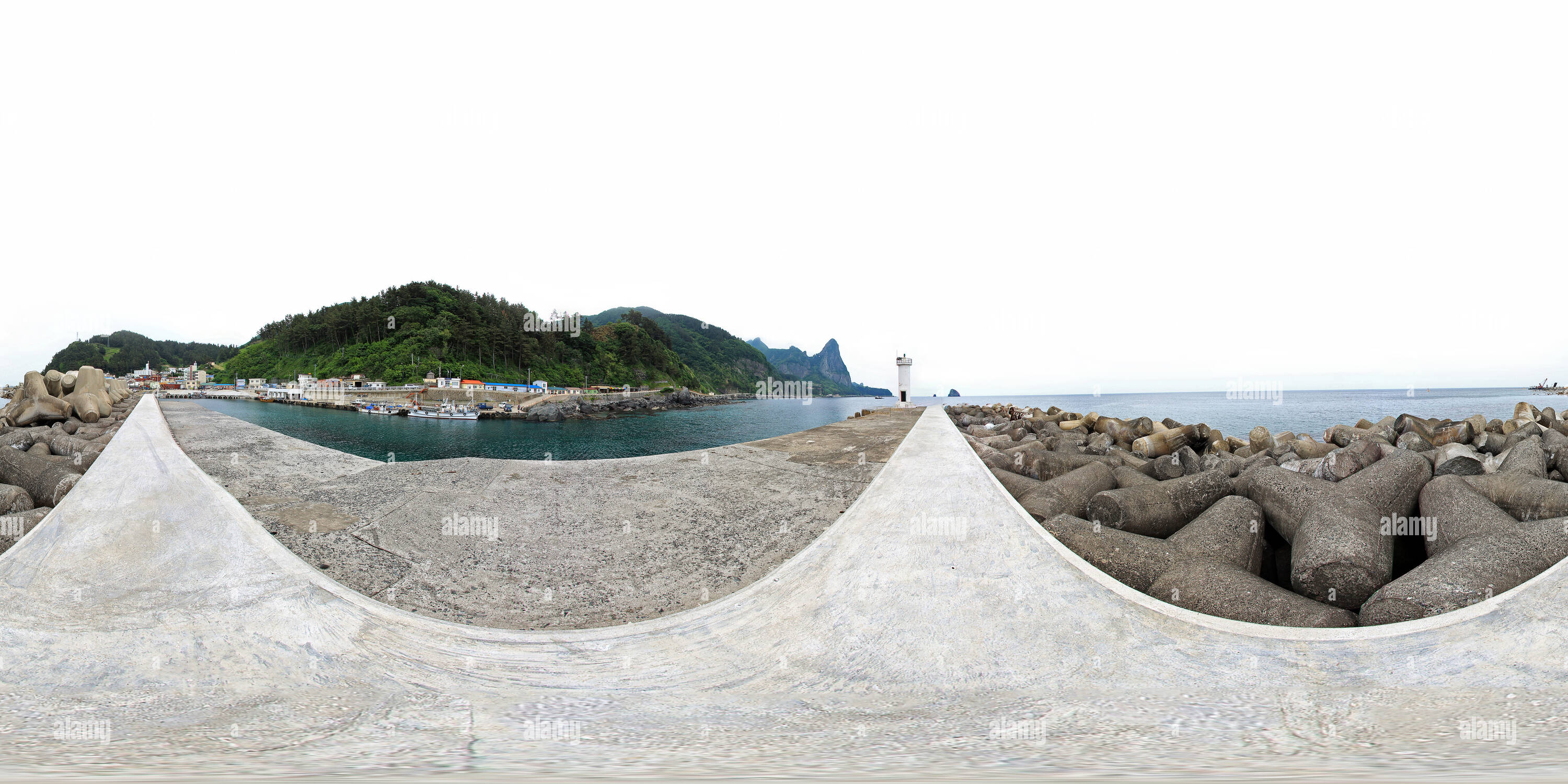 Vue panoramique à 360° de Cheonbu Harbour