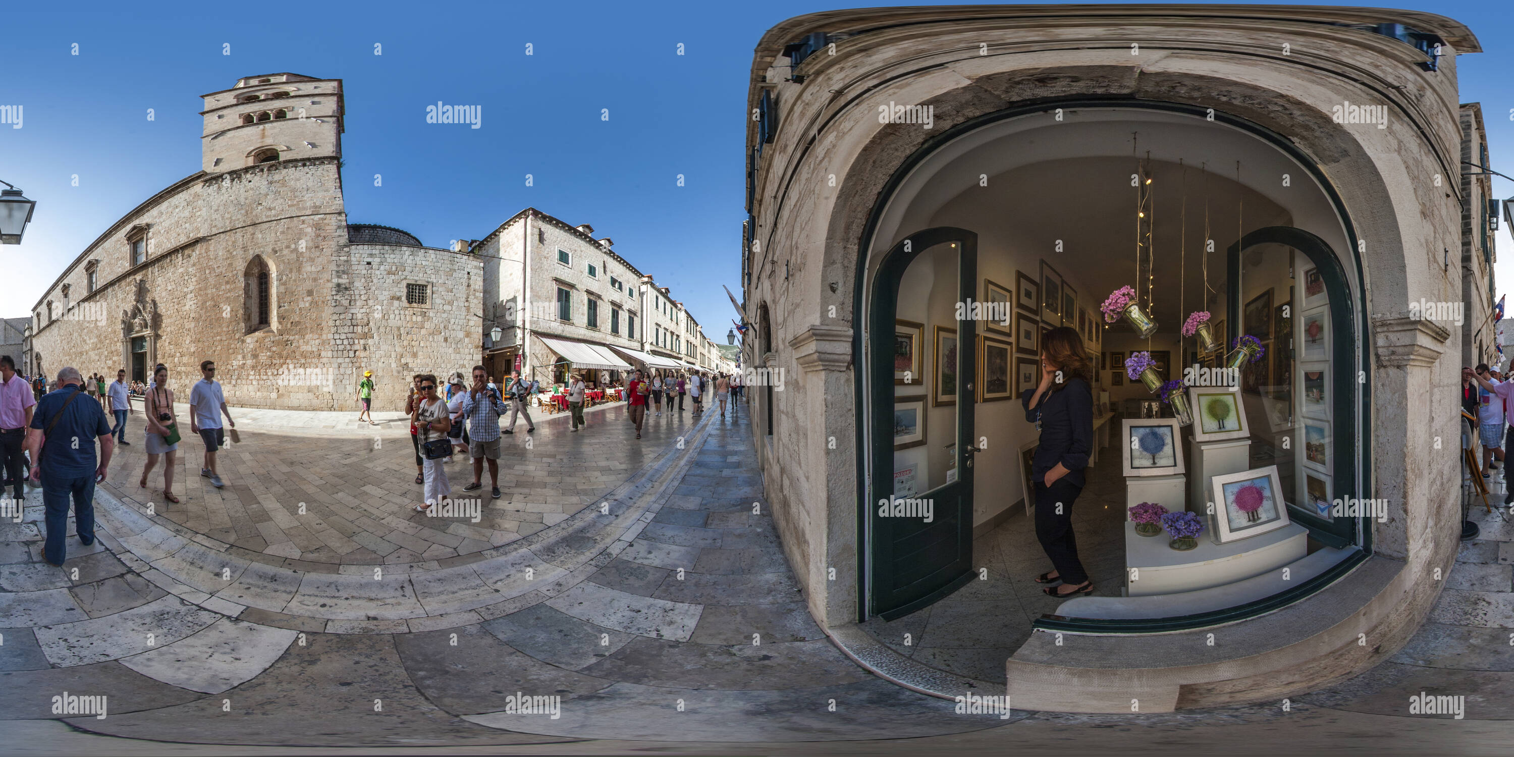 Vue panoramique à 360° de Galerija Ana Volarevic Panorama Stradun Mk4