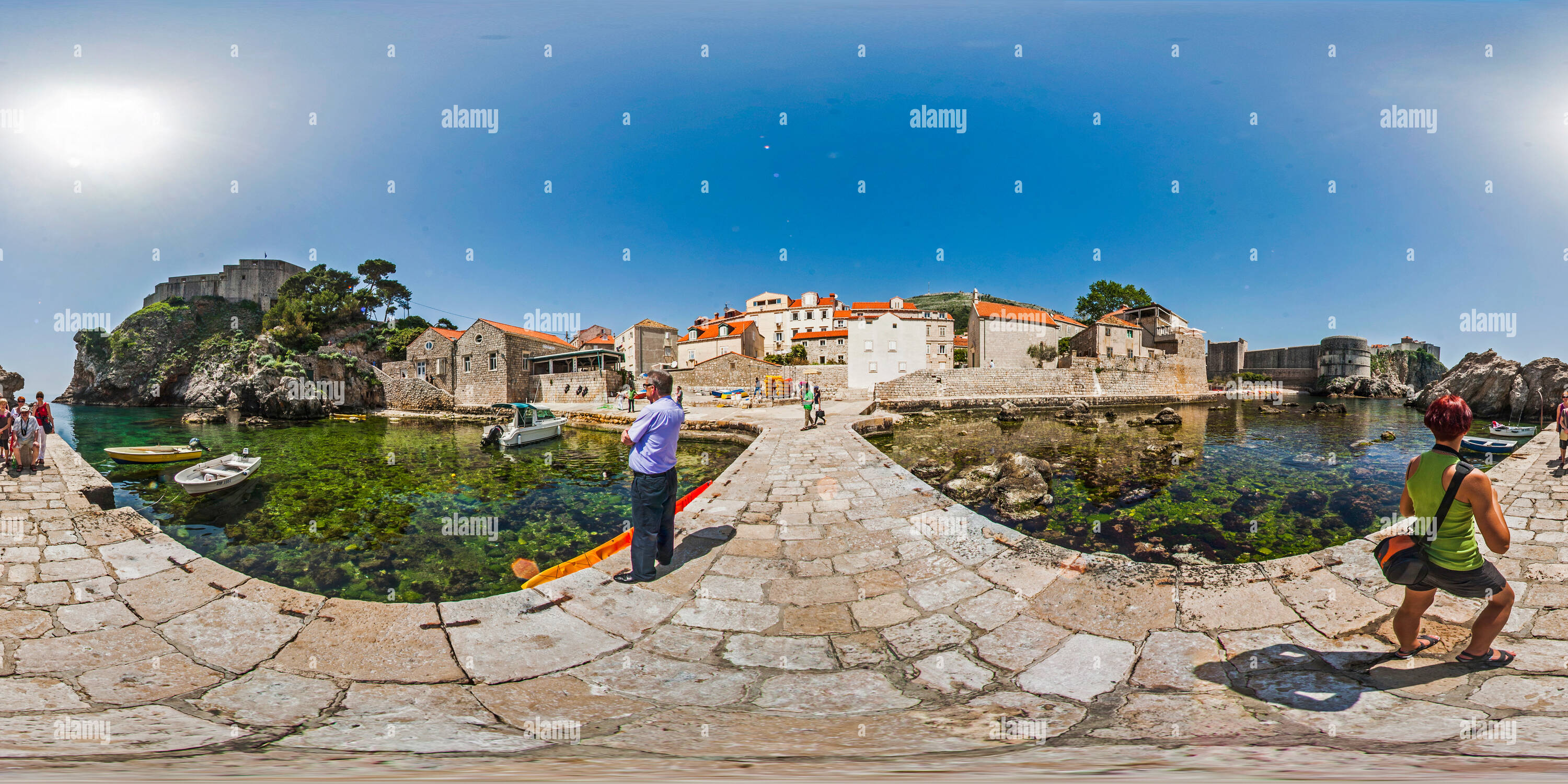 Vue panoramique à 360° de Port de pile