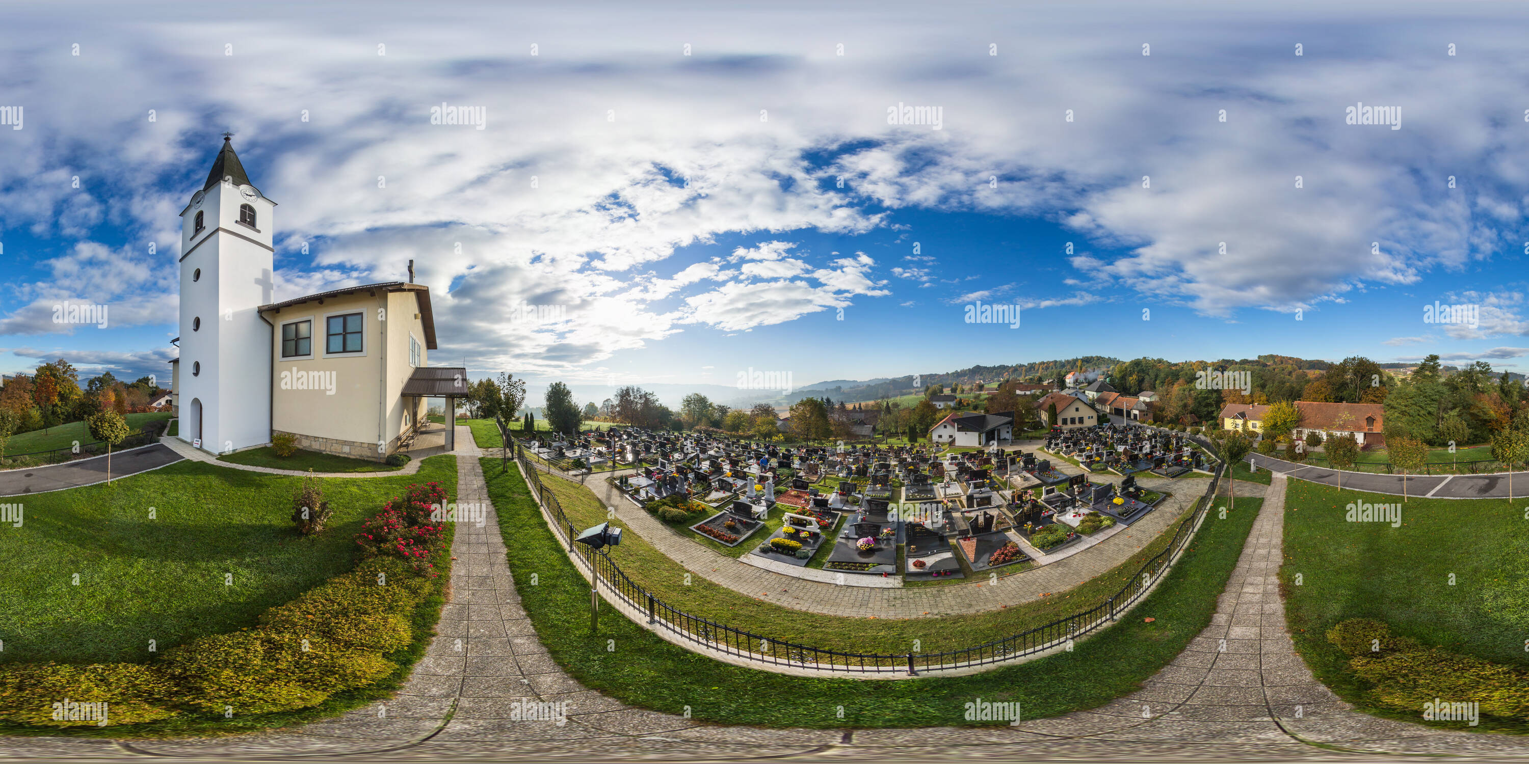 Vue panoramique à 360° de Eglise de Saint Helen dans Pertoca