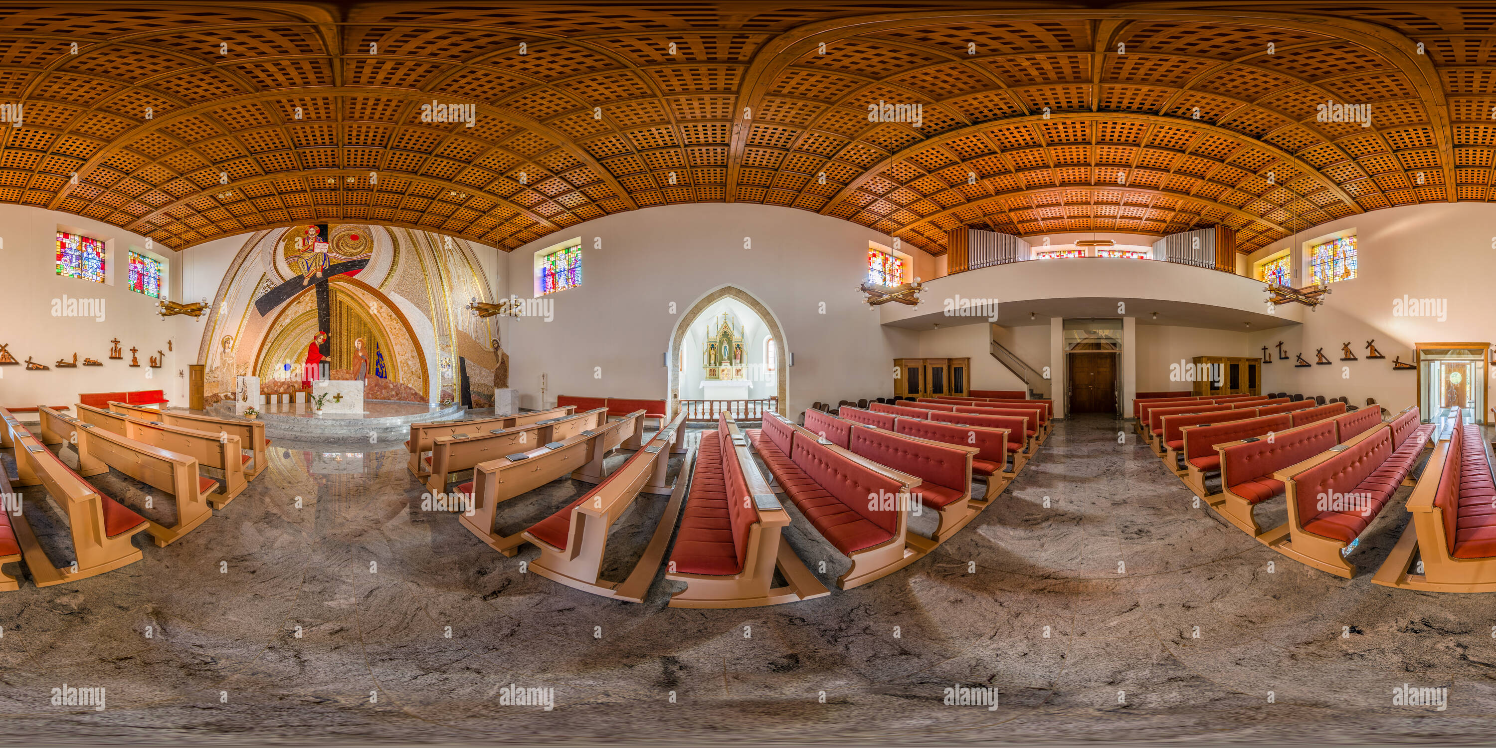 Vue panoramique à 360° de Eglise de Saint Helen dans Pertoča