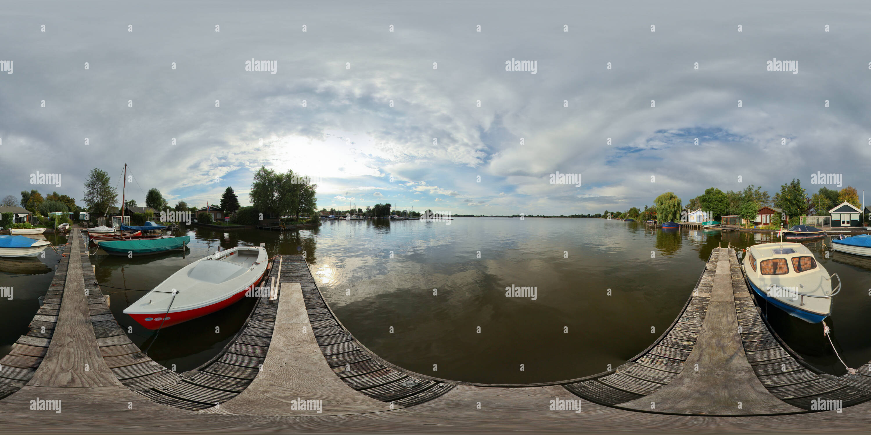 Vue panoramique à 360° de Reeuwijkse Plassen