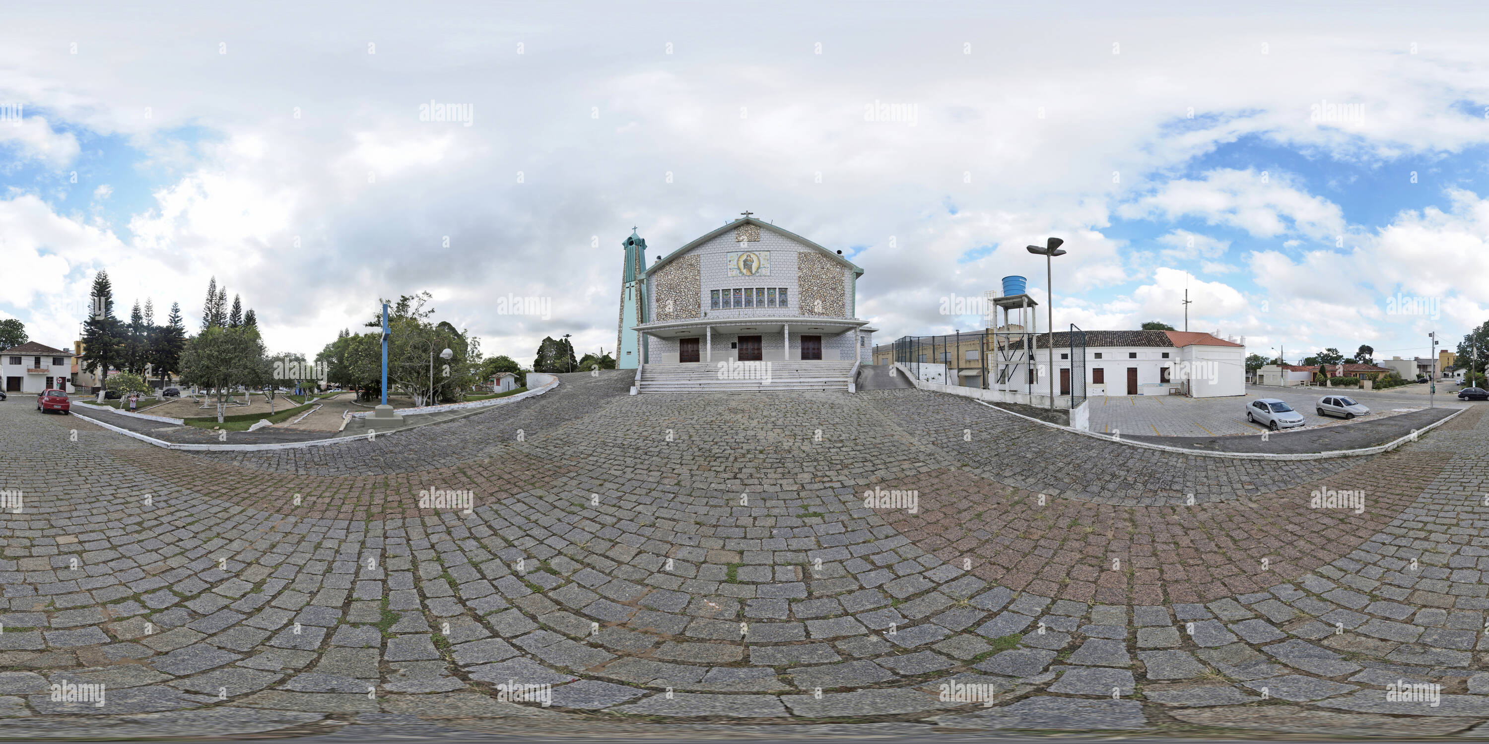 Vue panoramique à 360° de Igreja Nossa Senhora das Dores - Jaguaruna - SC - Brasil