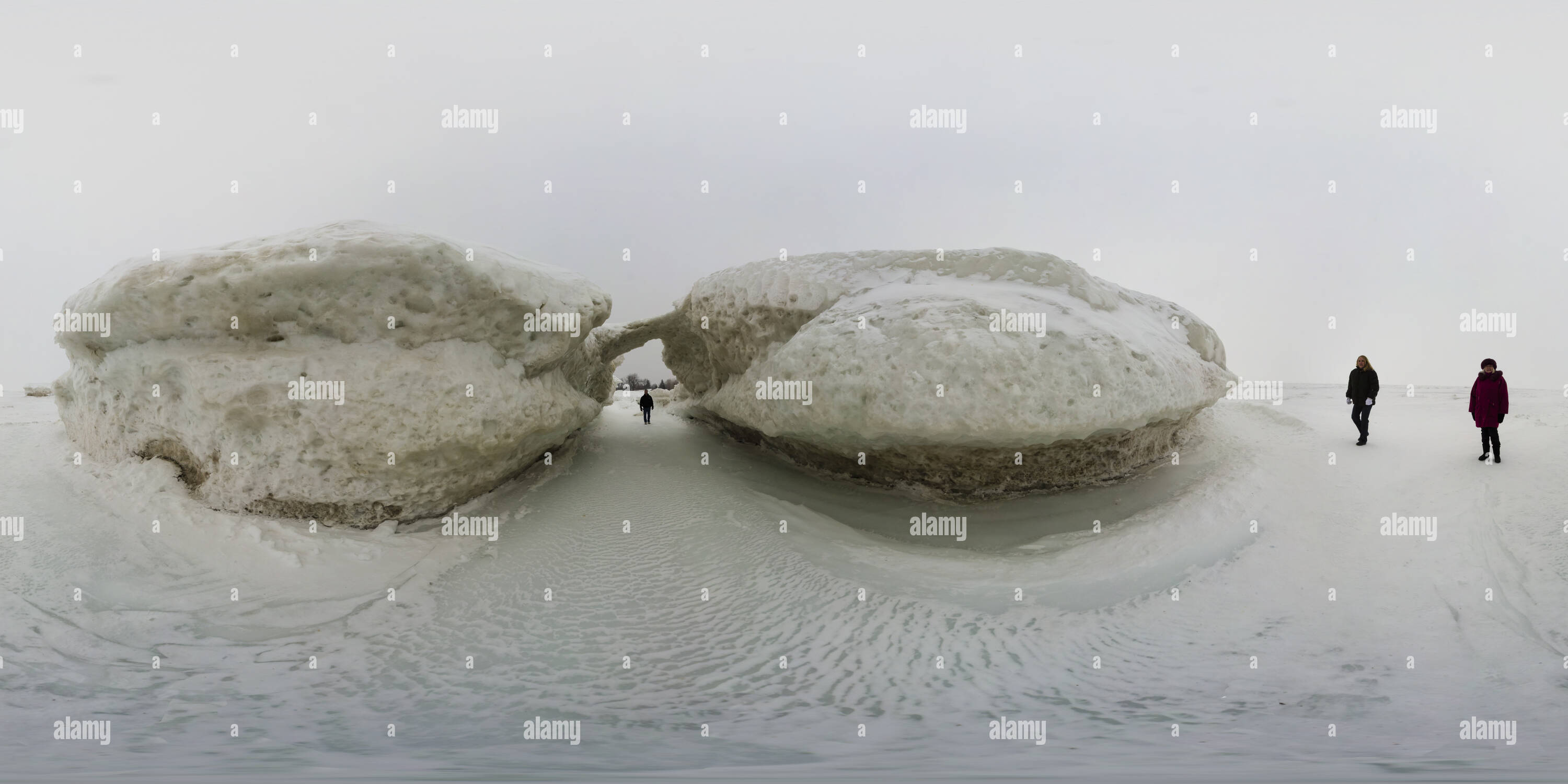 Vue panoramique à 360° de Formations de glace
