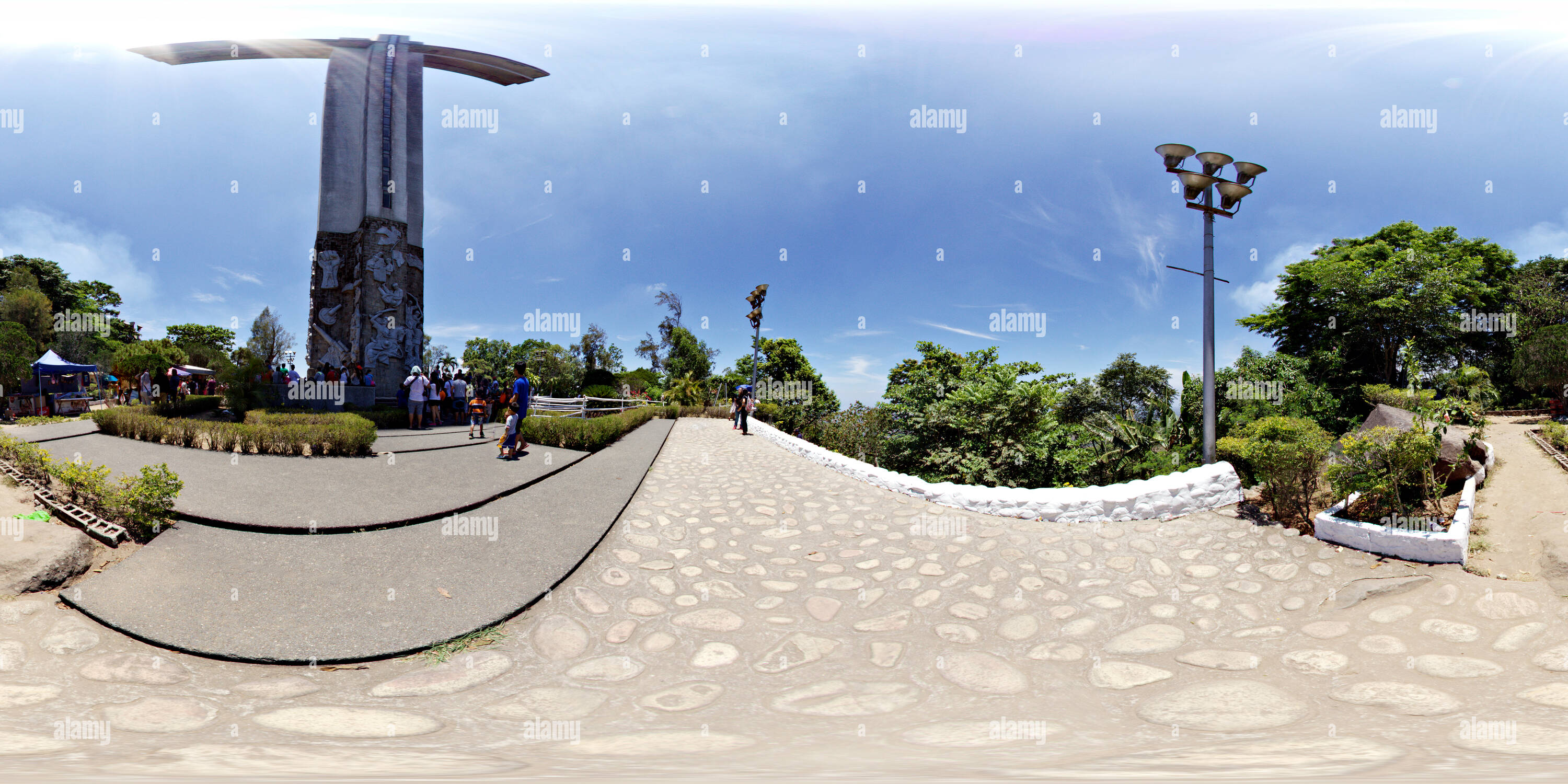 Vue panoramique à 360° de Mt. Samat culte