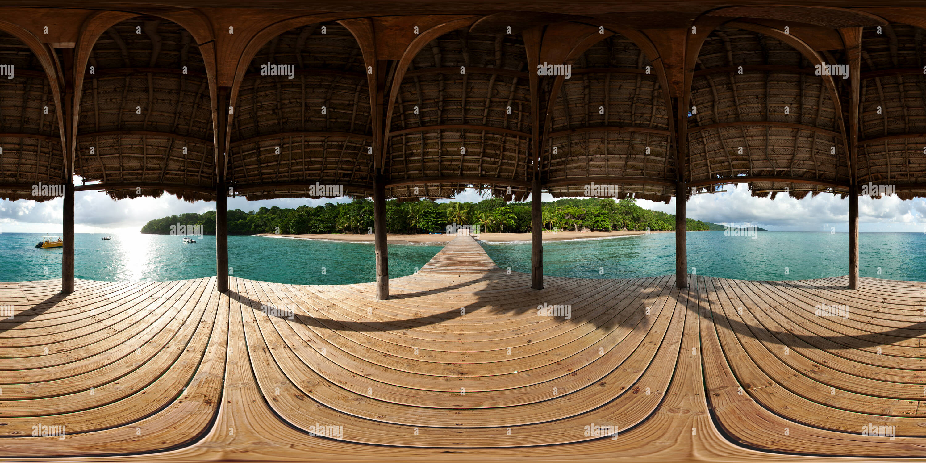 Vue panoramique à 360° de N'Gouja - Mayotte