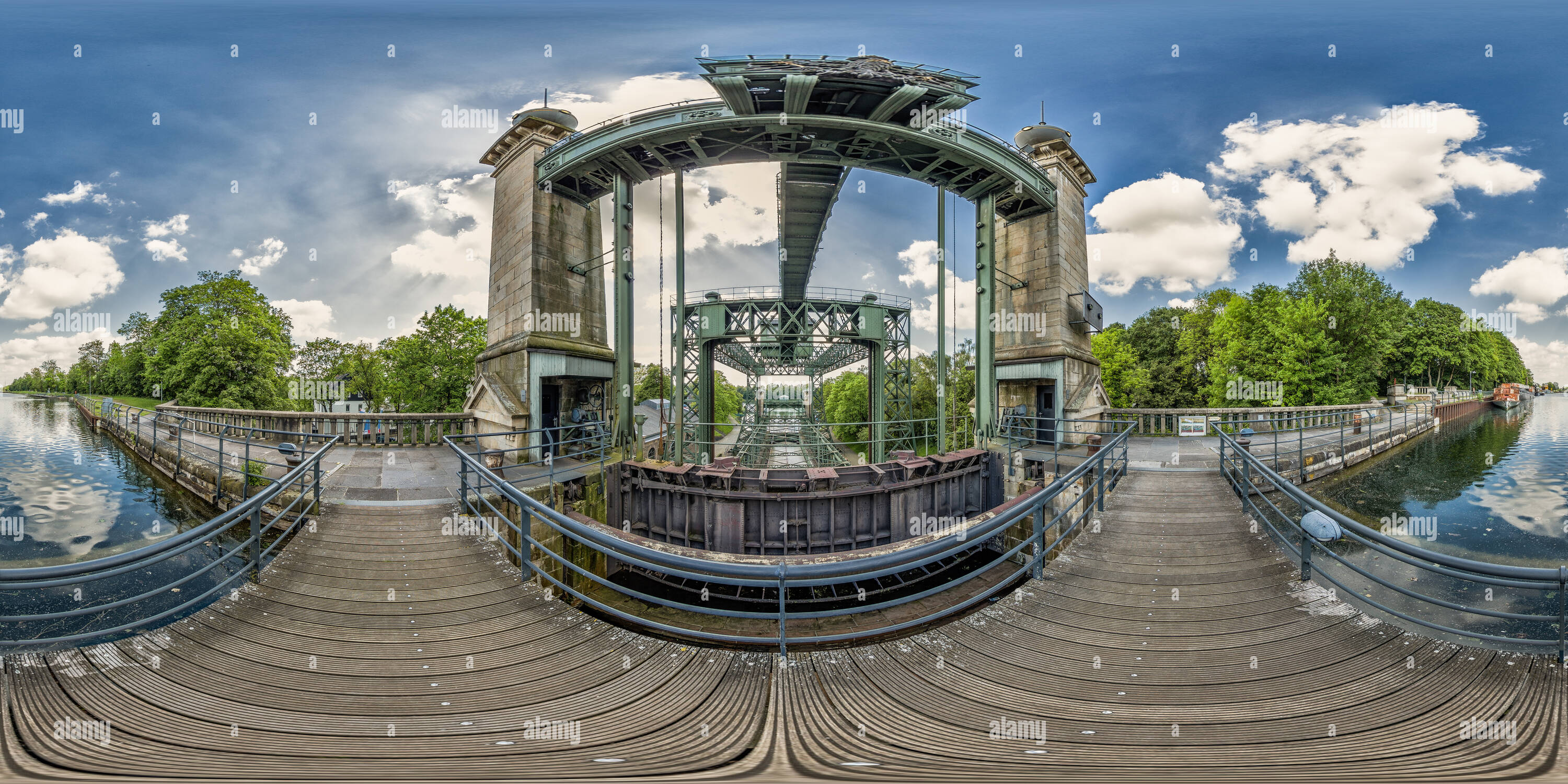 Vue panoramique à 360° de L'élévateur à bateau Henrichenburg