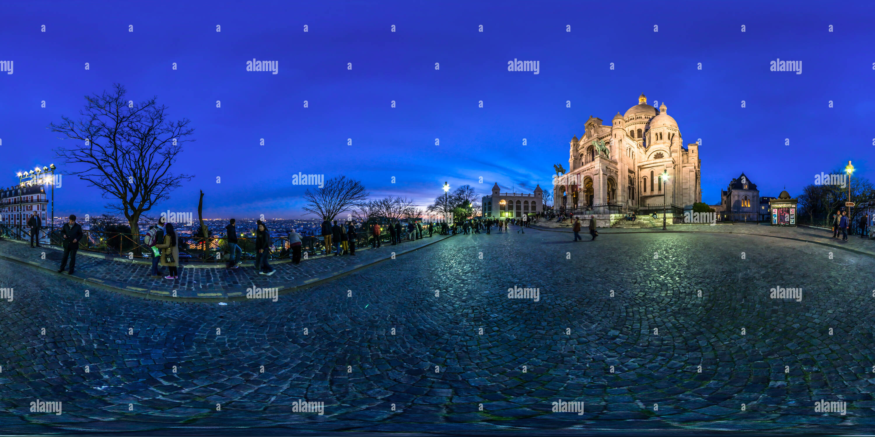 Vue panoramique à 360° de Sacré Coeur de Montmartre