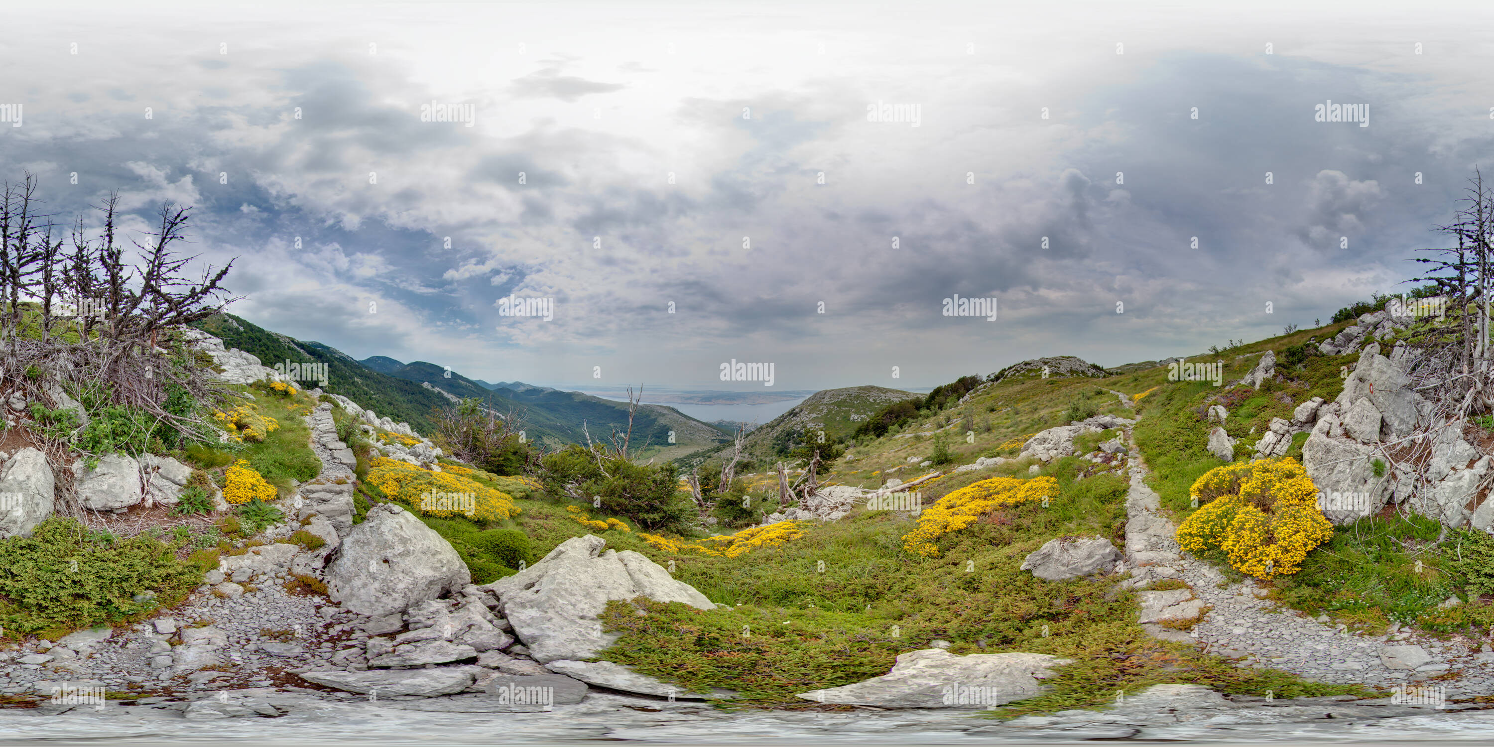 Vue panoramique à 360° de Sentier de montagne de Premužić - 23