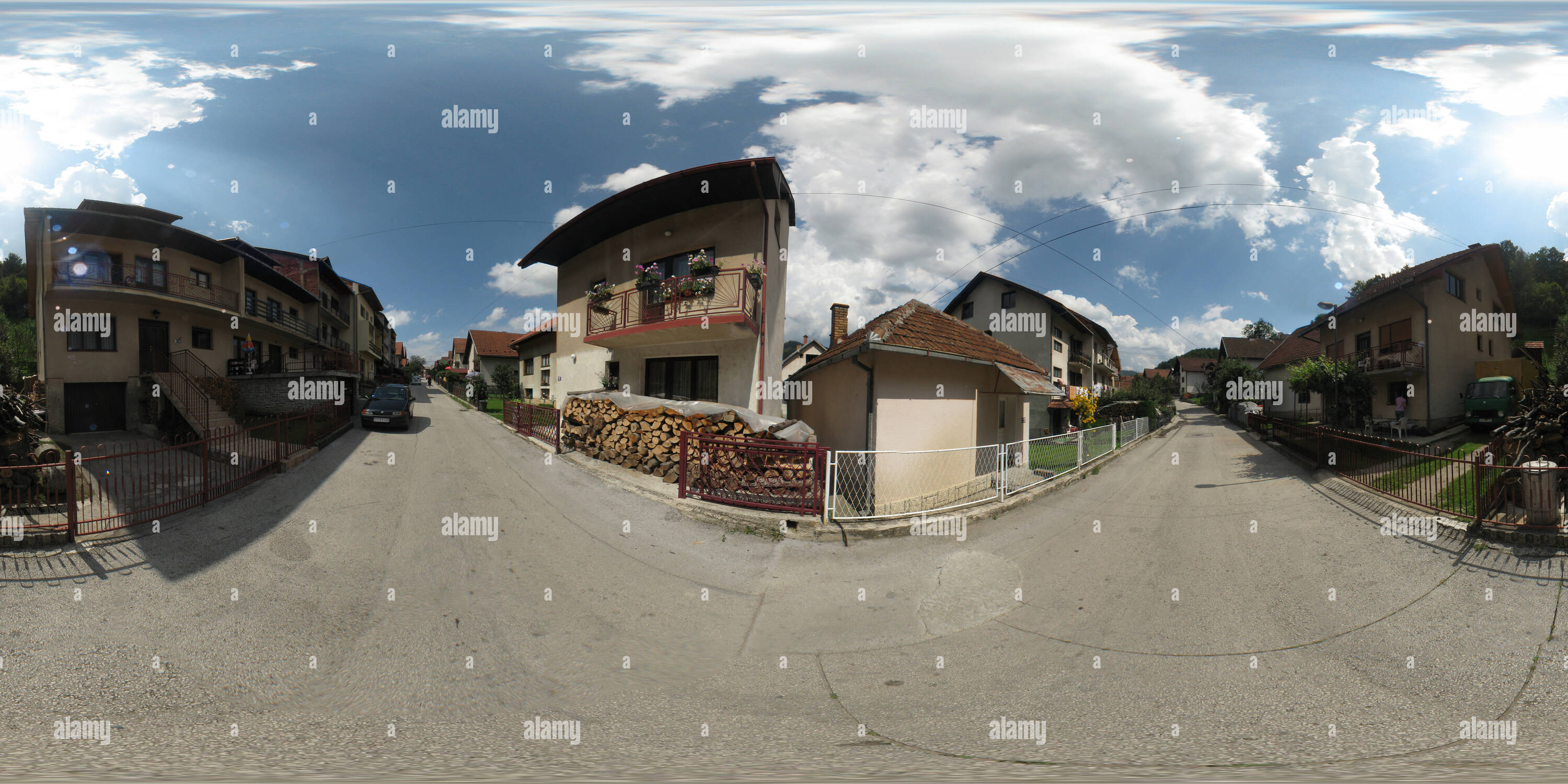 Vue panoramique à 360° de Shanghai - Partizanska Street-2