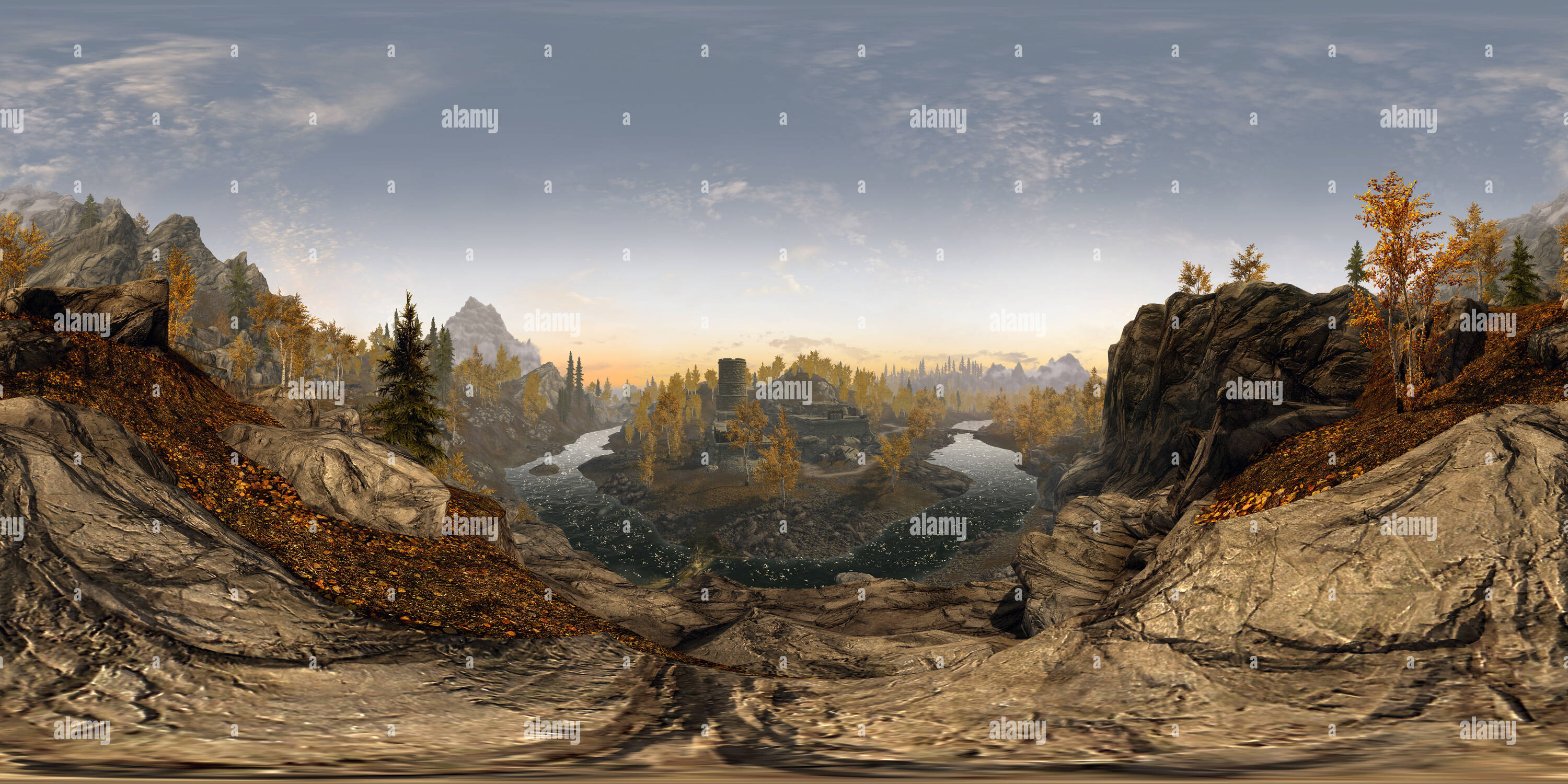 Vue panoramique à 360° de Treva's Watch - The Elder Scrolls V : Skyrim