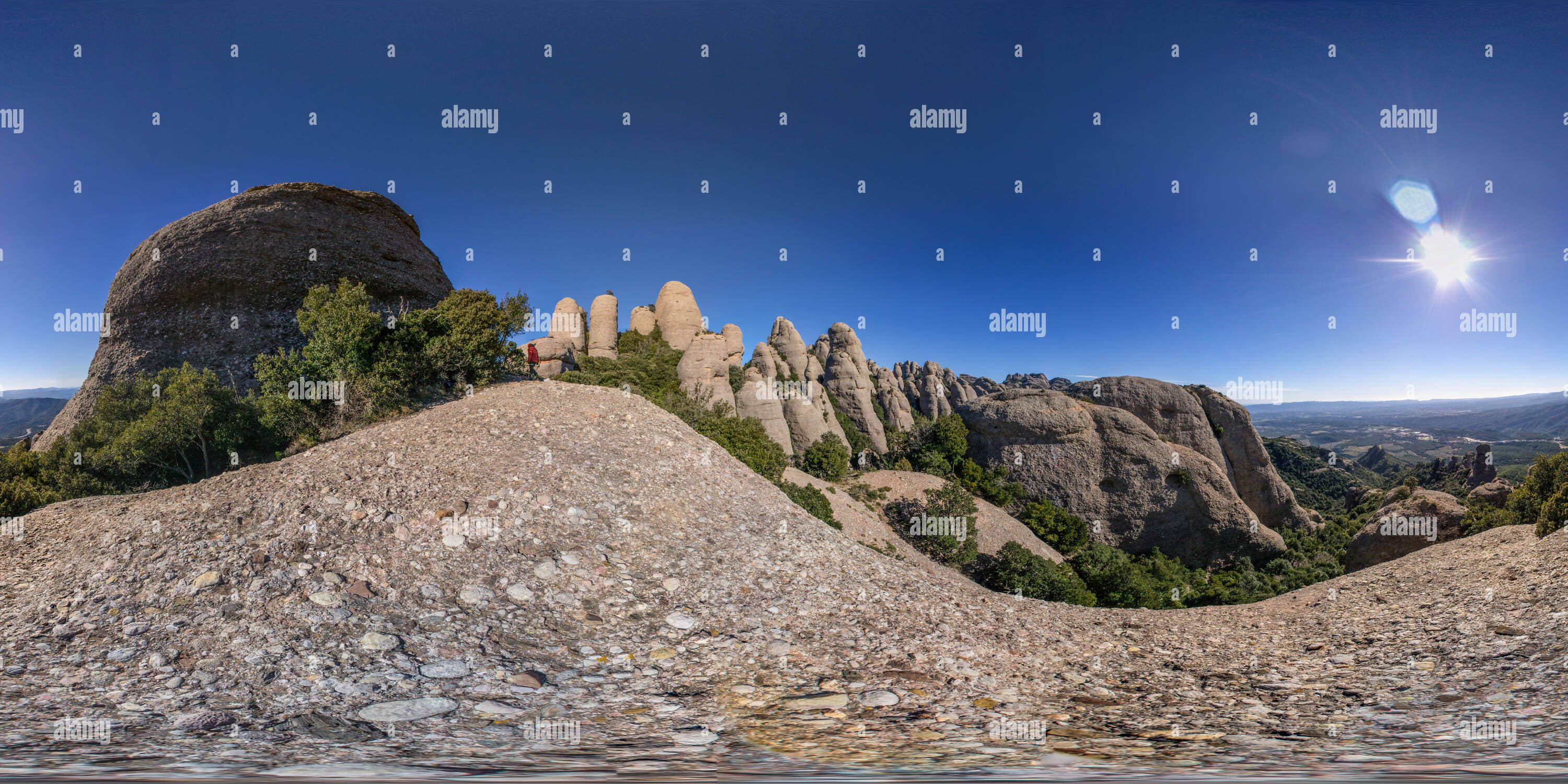 Vue panoramique à 360° de Agulles de Montserrat