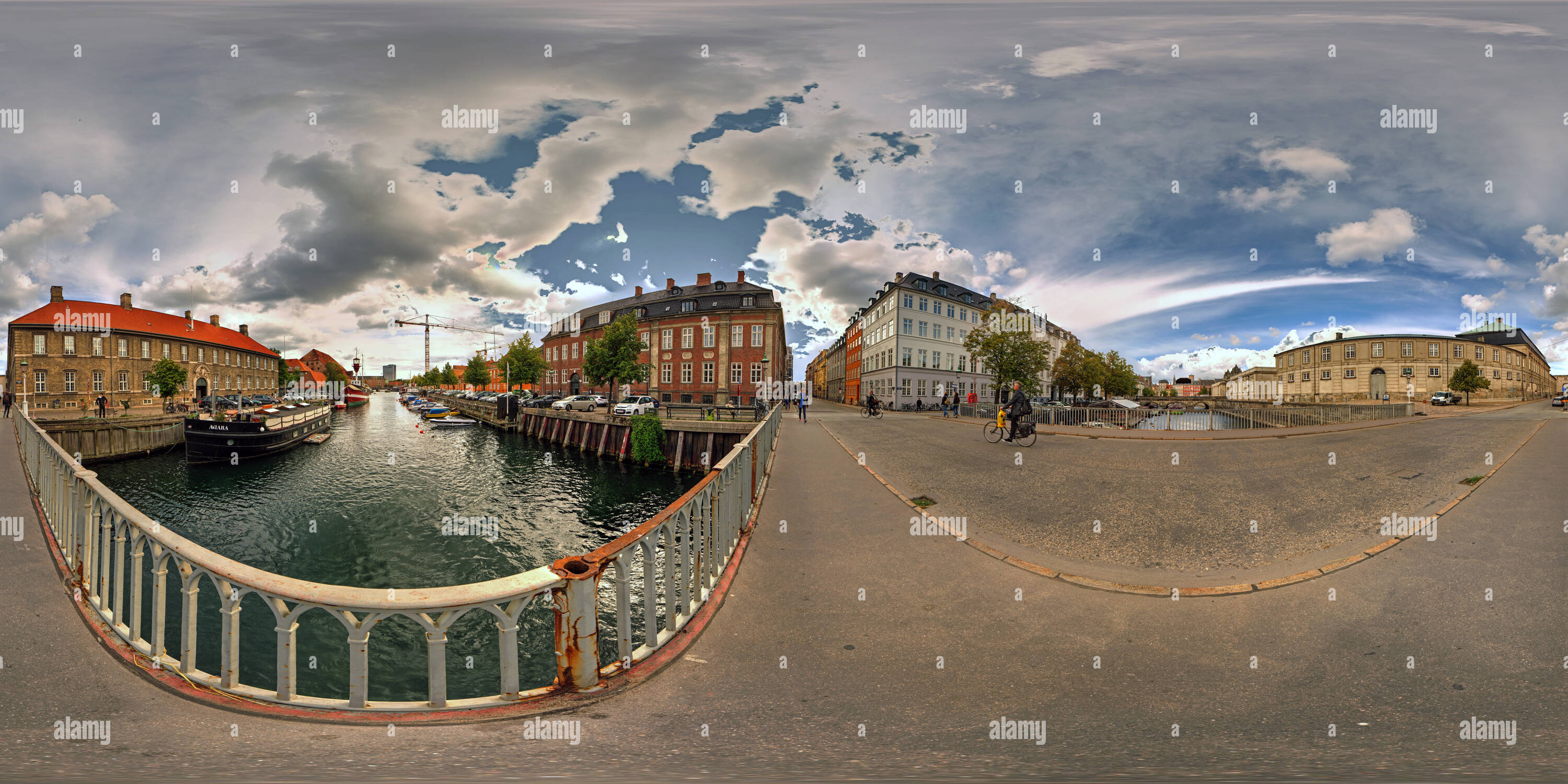 Vue panoramique à 360° de Prinsens Bro, Copenhague