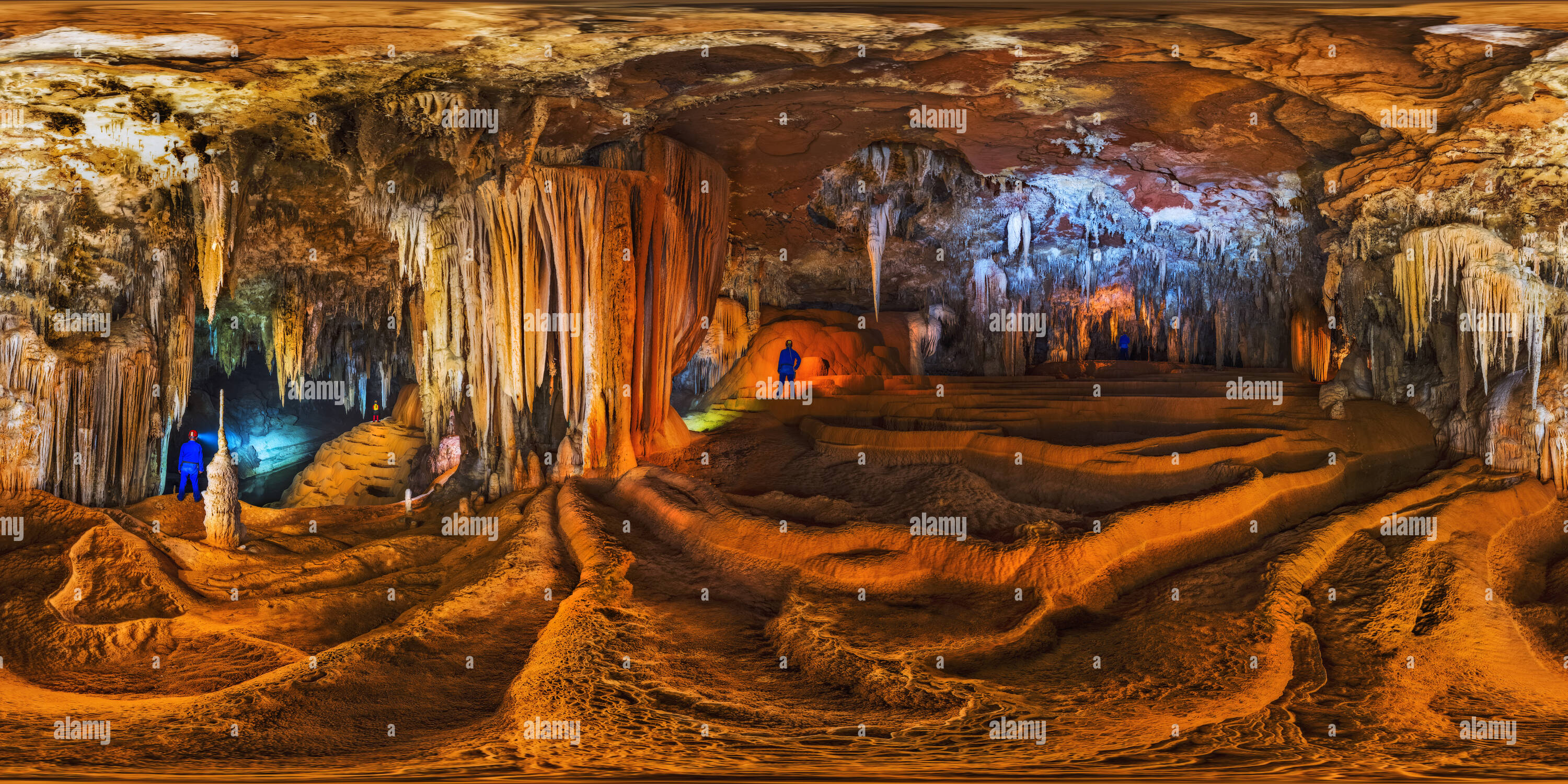 Vue panoramique à 360° de Travertins