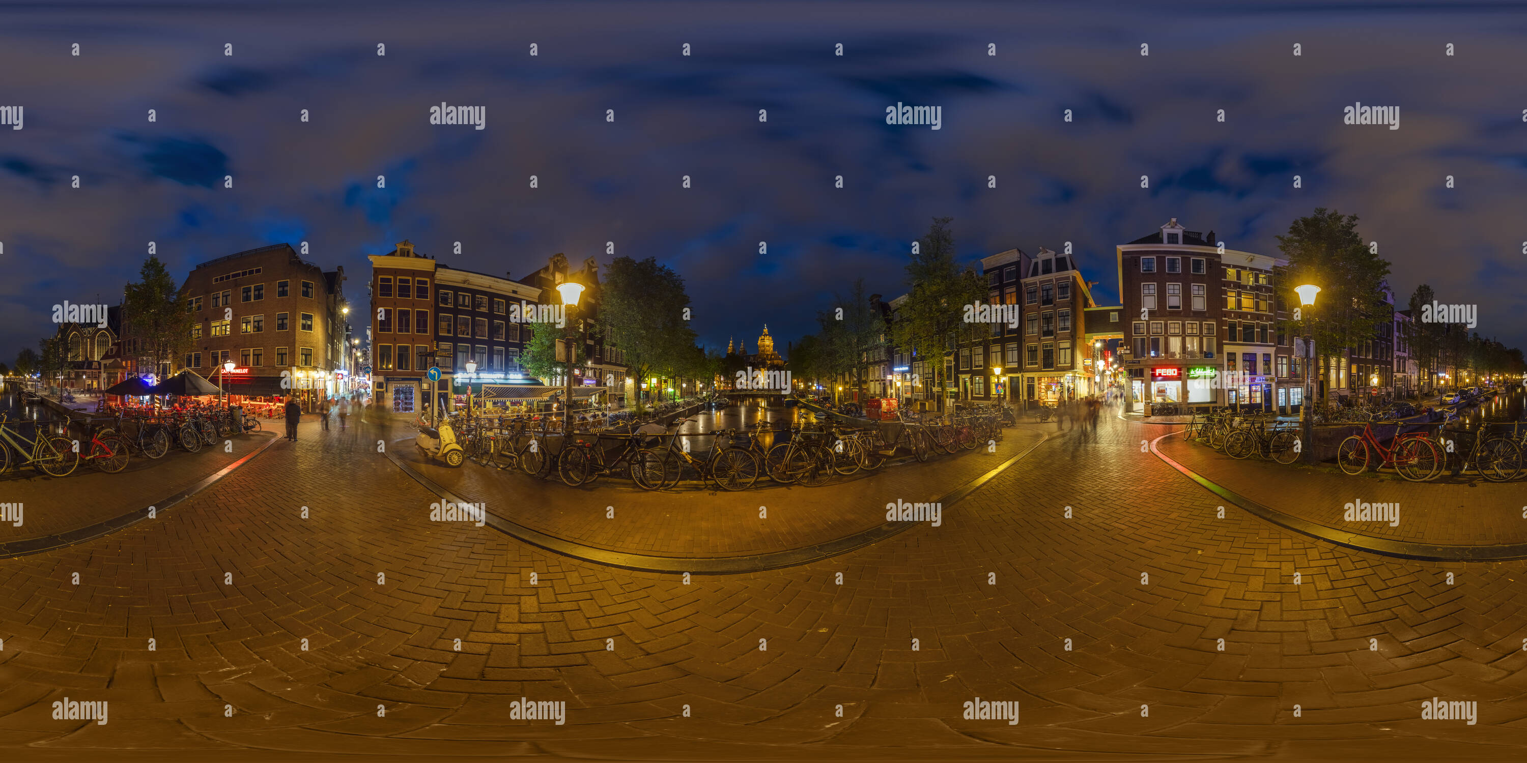 Vue panoramique à 360° de Red Light - Amsterdam