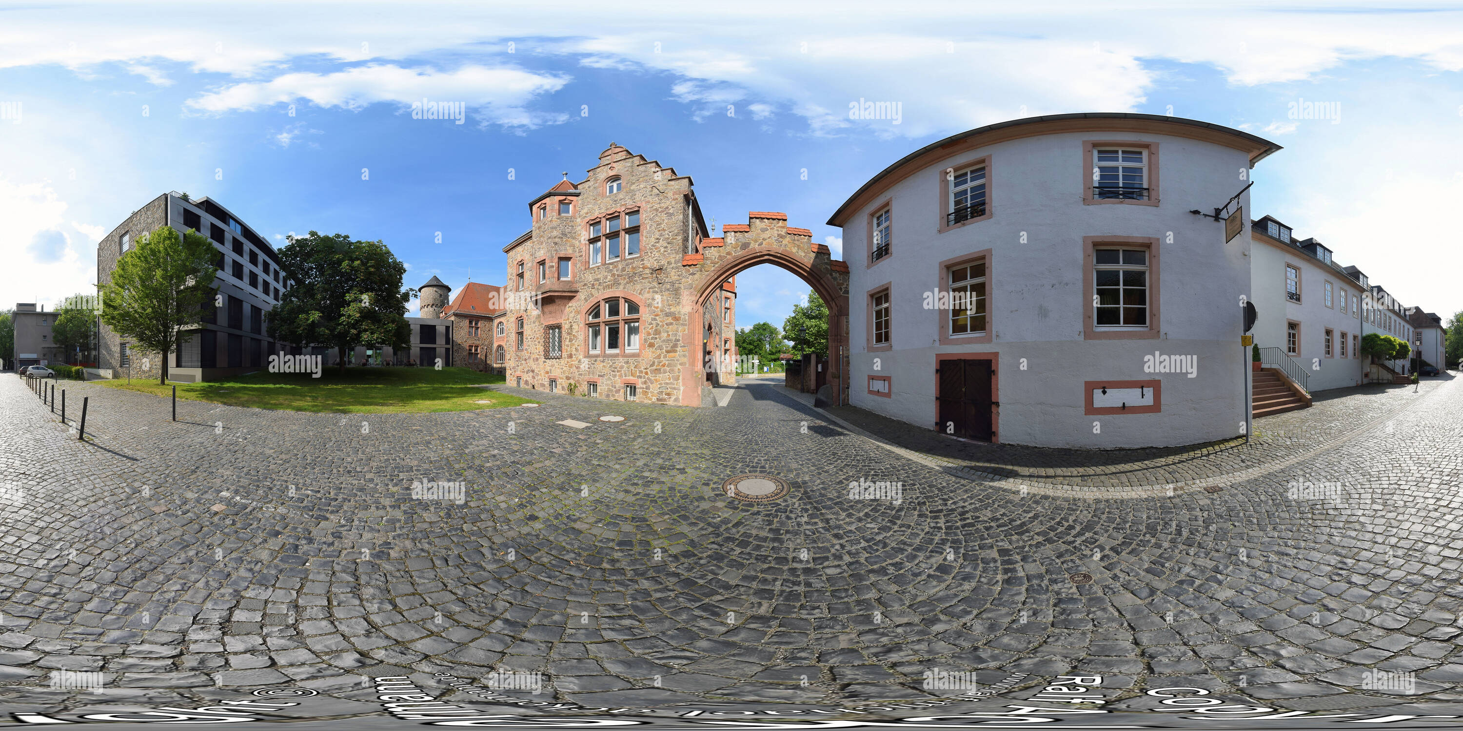 Vue panoramique à 360° de Dieburg - Château Albini