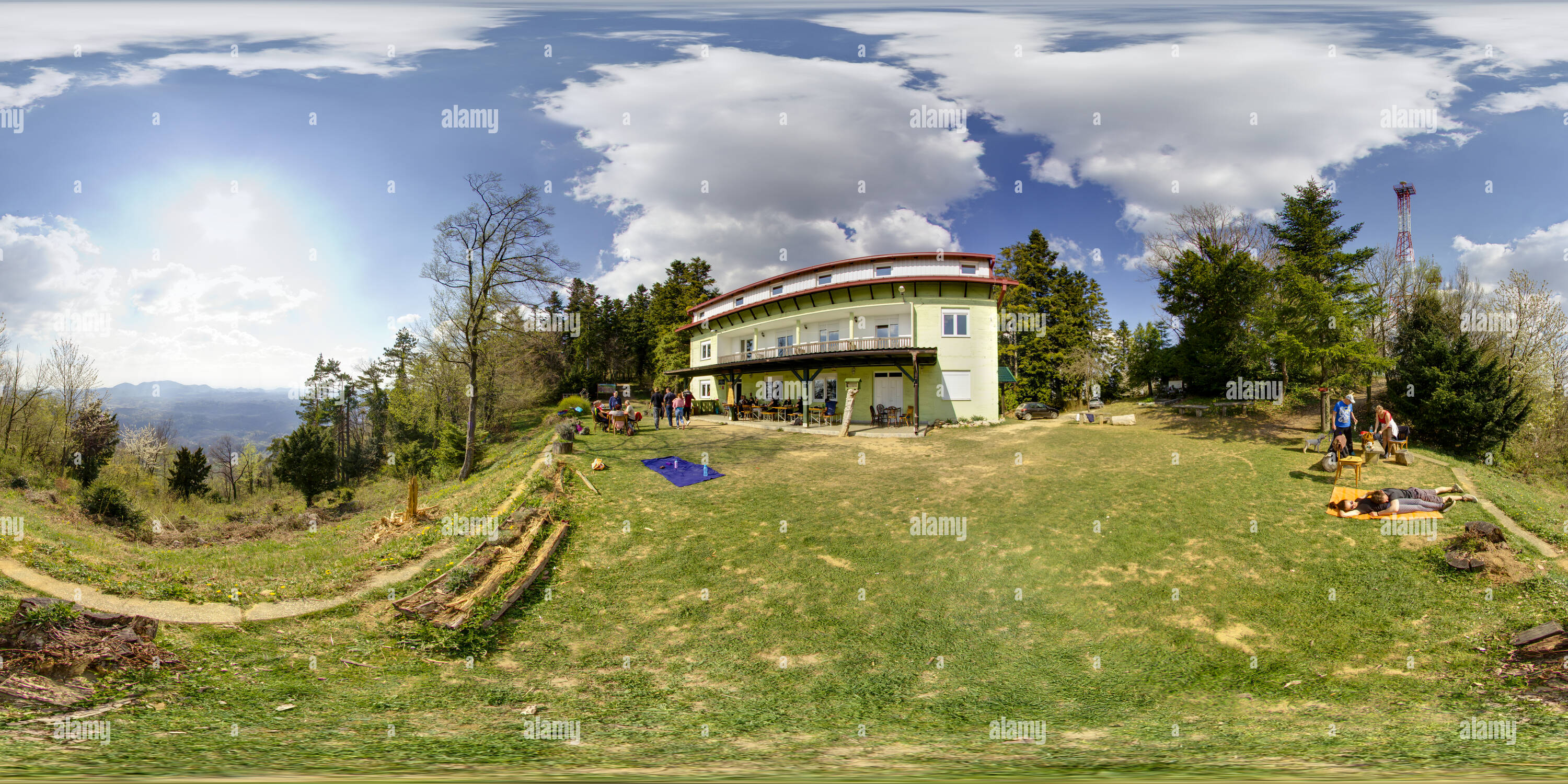 Vue panoramique à 360° de Ravna Gora - Filićev dom Mountain Lodge