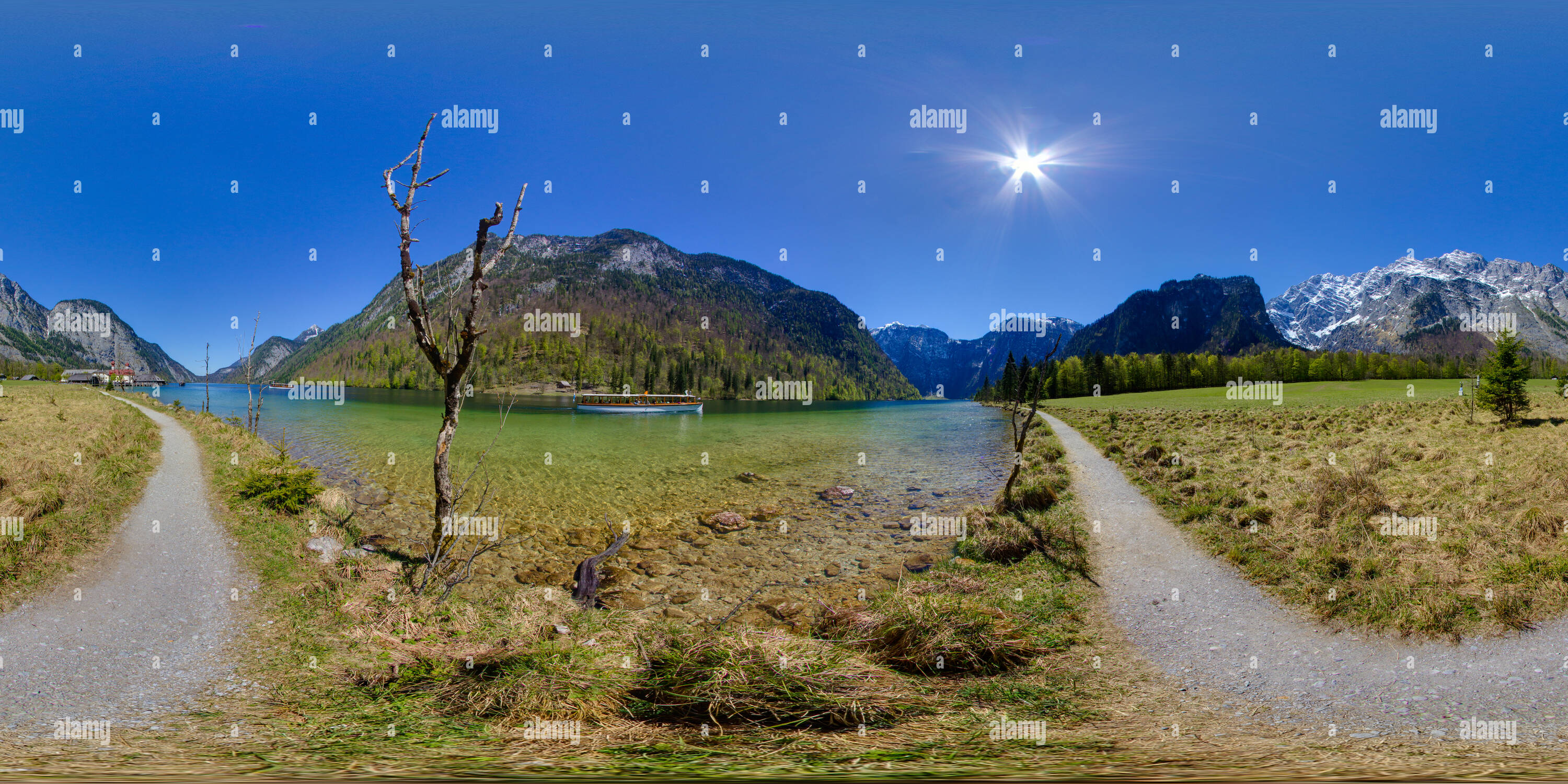 Vue panoramique à 360° de Königssee