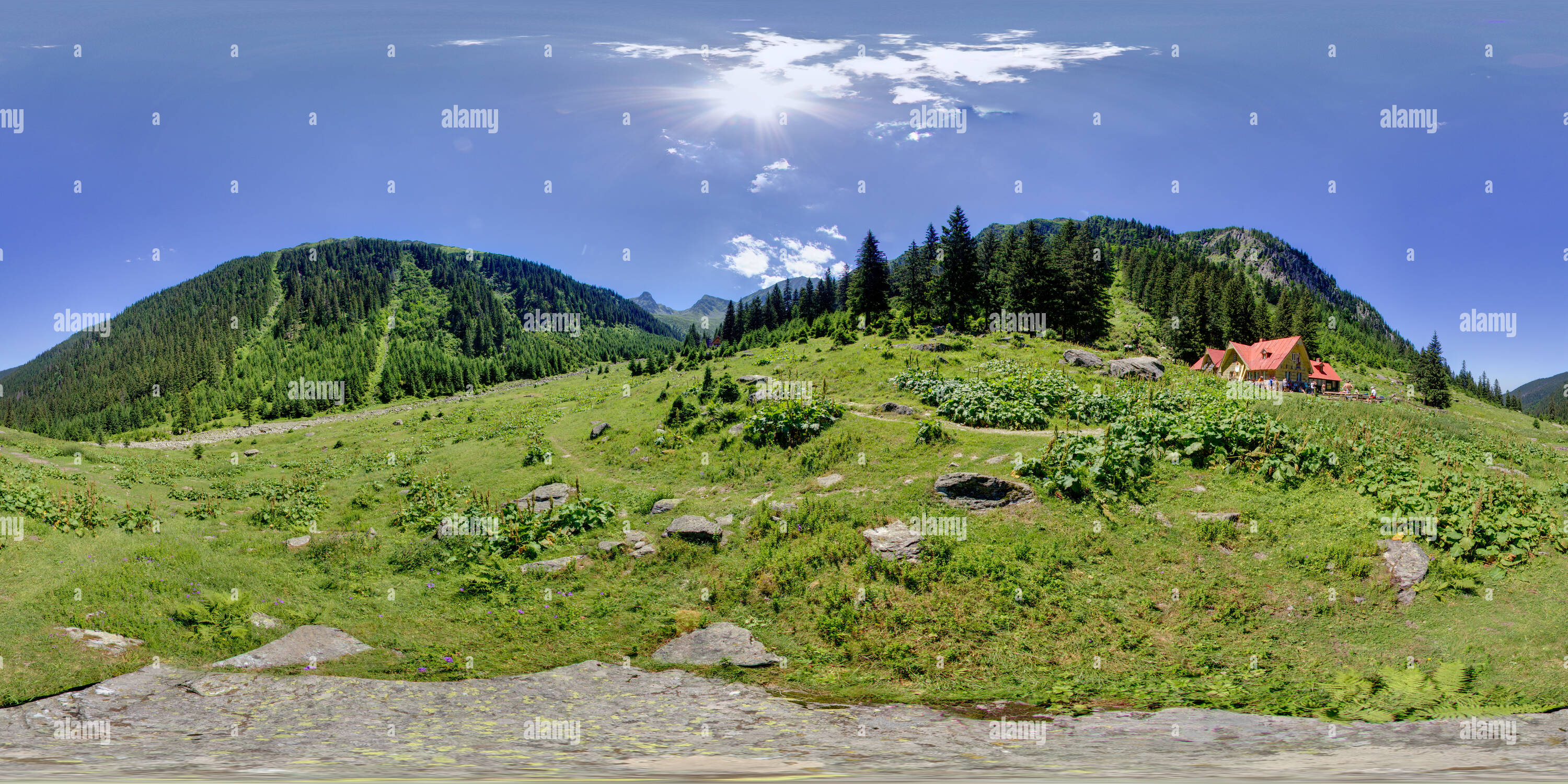 Vue panoramique à 360° de Valea Sâmbetei Cabana