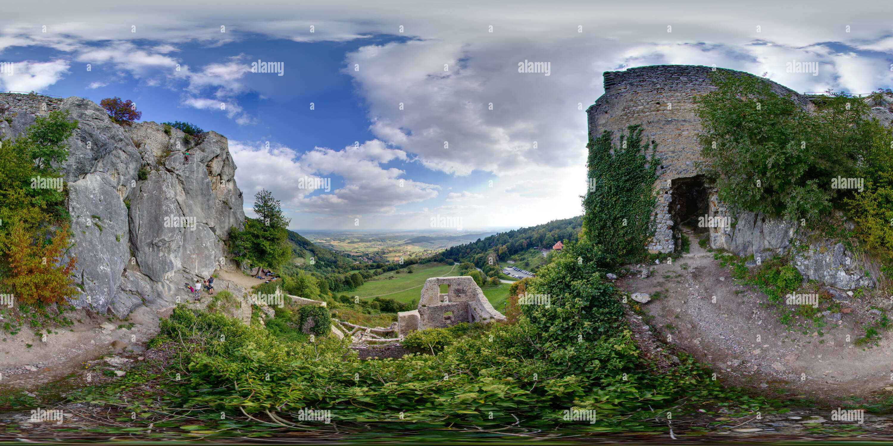 Vue panoramique à 360° de Vestiges de la forteresse médiévale Kalnik