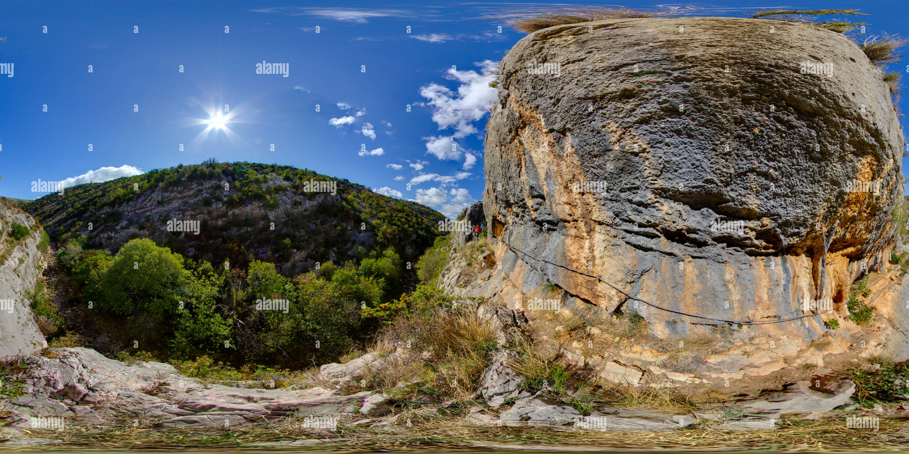 Vue panoramique à 360° de Canyon de la rivière Čikola 1