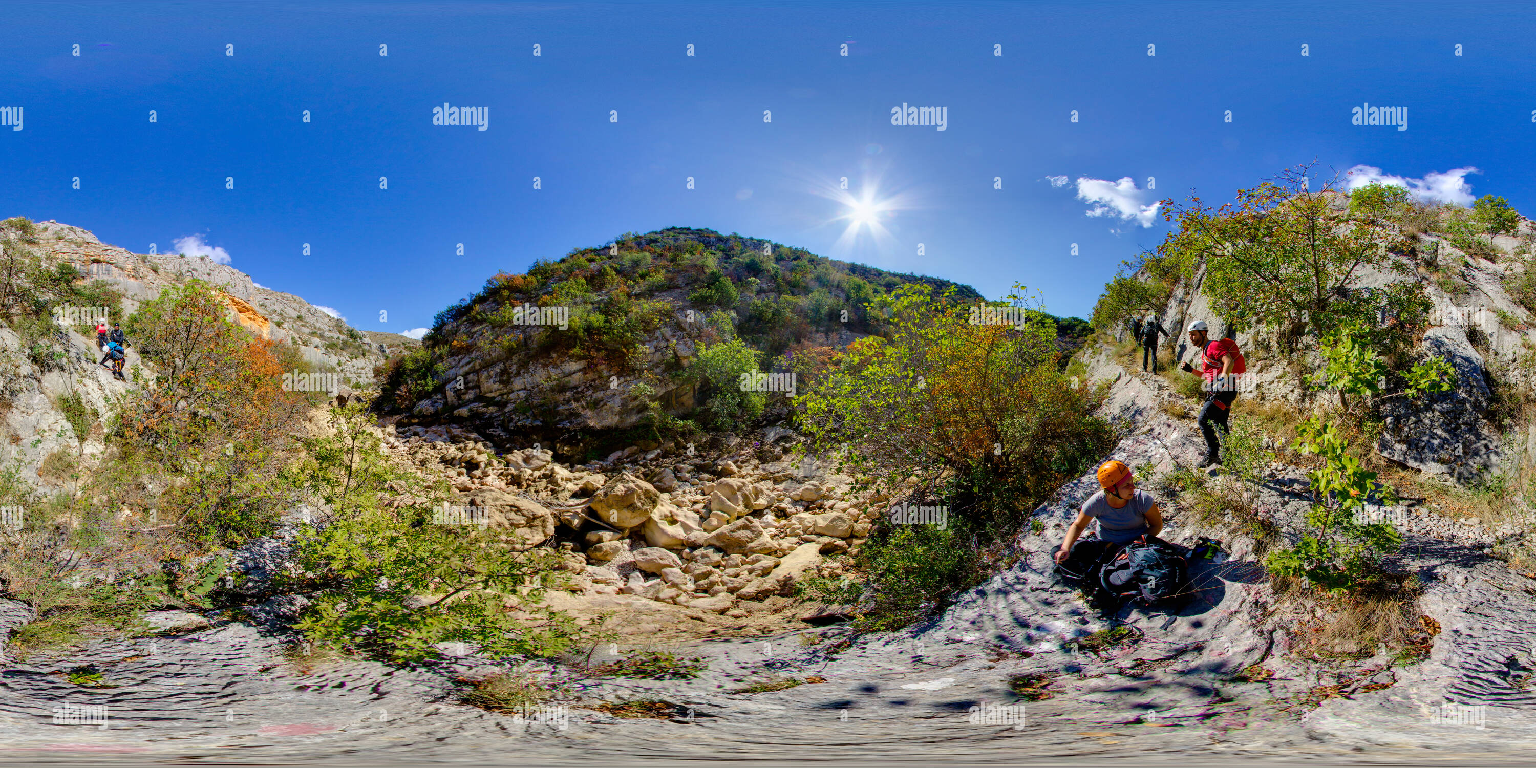 Vue panoramique à 360° de Canyon de la rivière Čikola 3