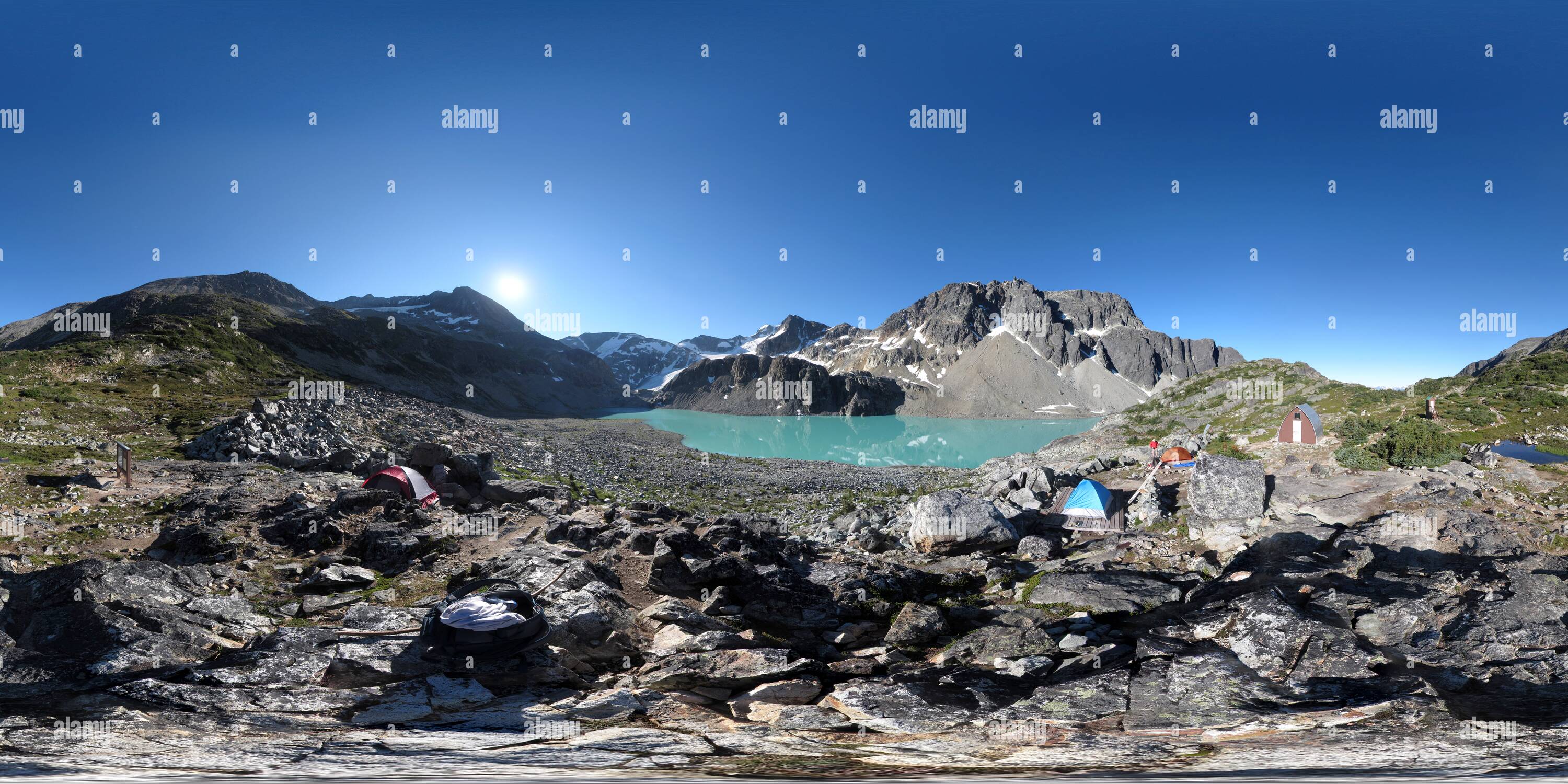 Vue panoramique à 360° de Salle Wedgemount Lake [1]