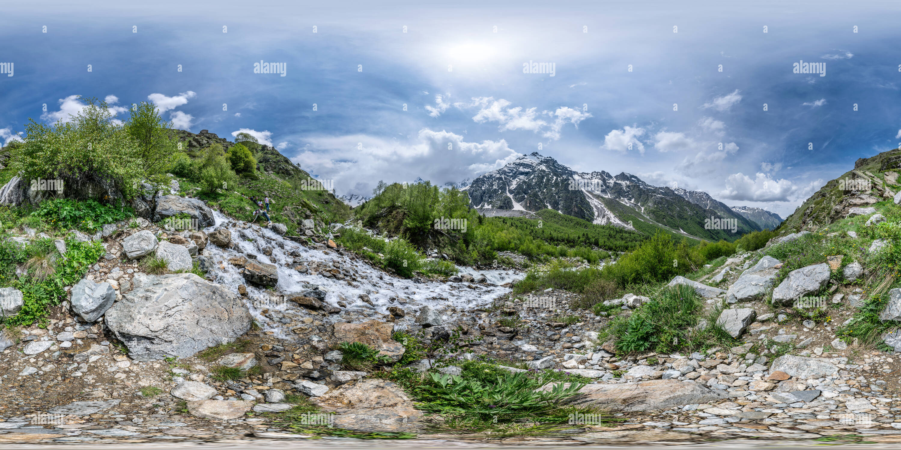 Vue panoramique à 360° de Par le flux (Panorama 310 2015/06/14)