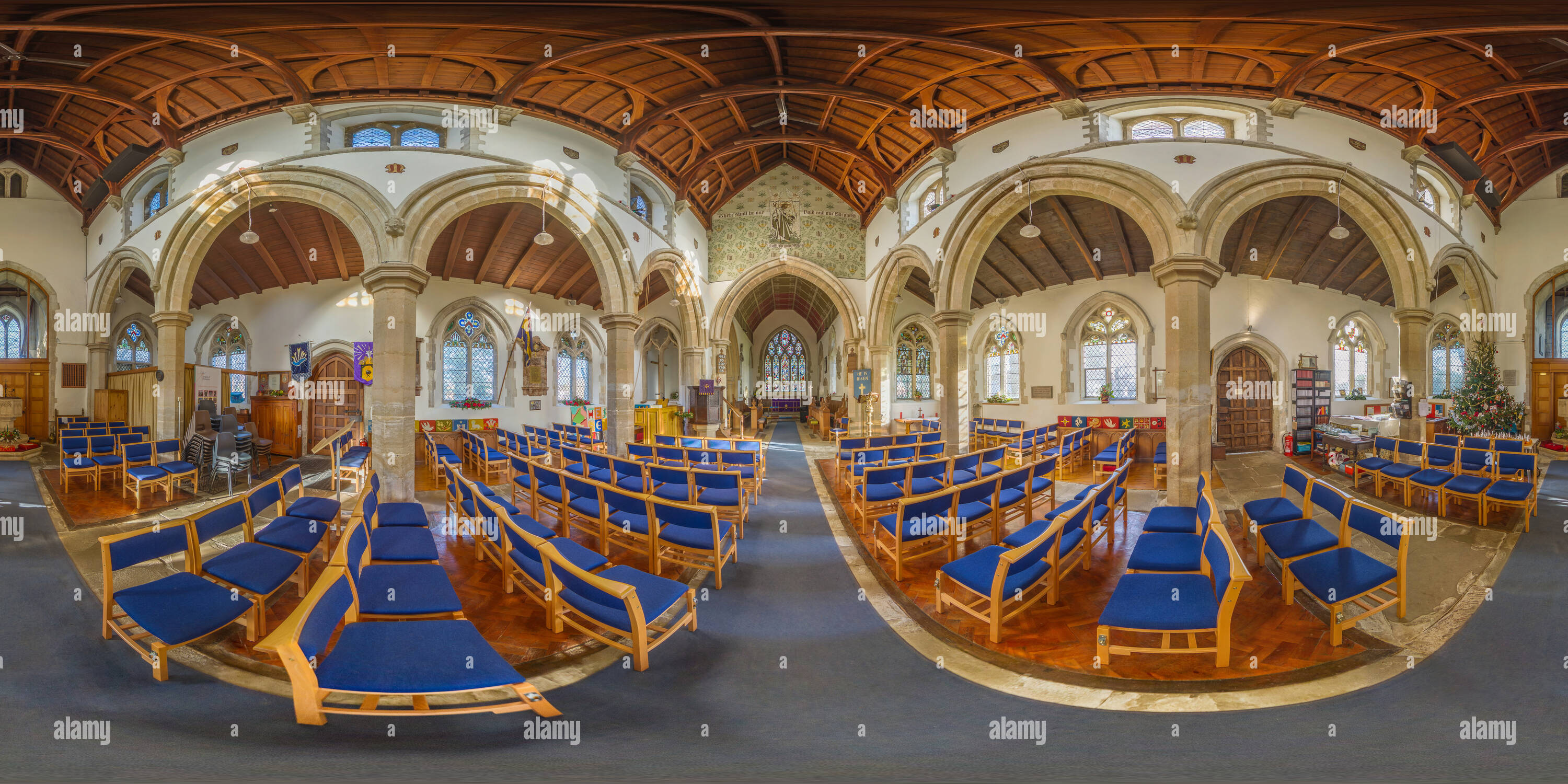 Vue panoramique à 360° de Barton Mills St Mary's Church