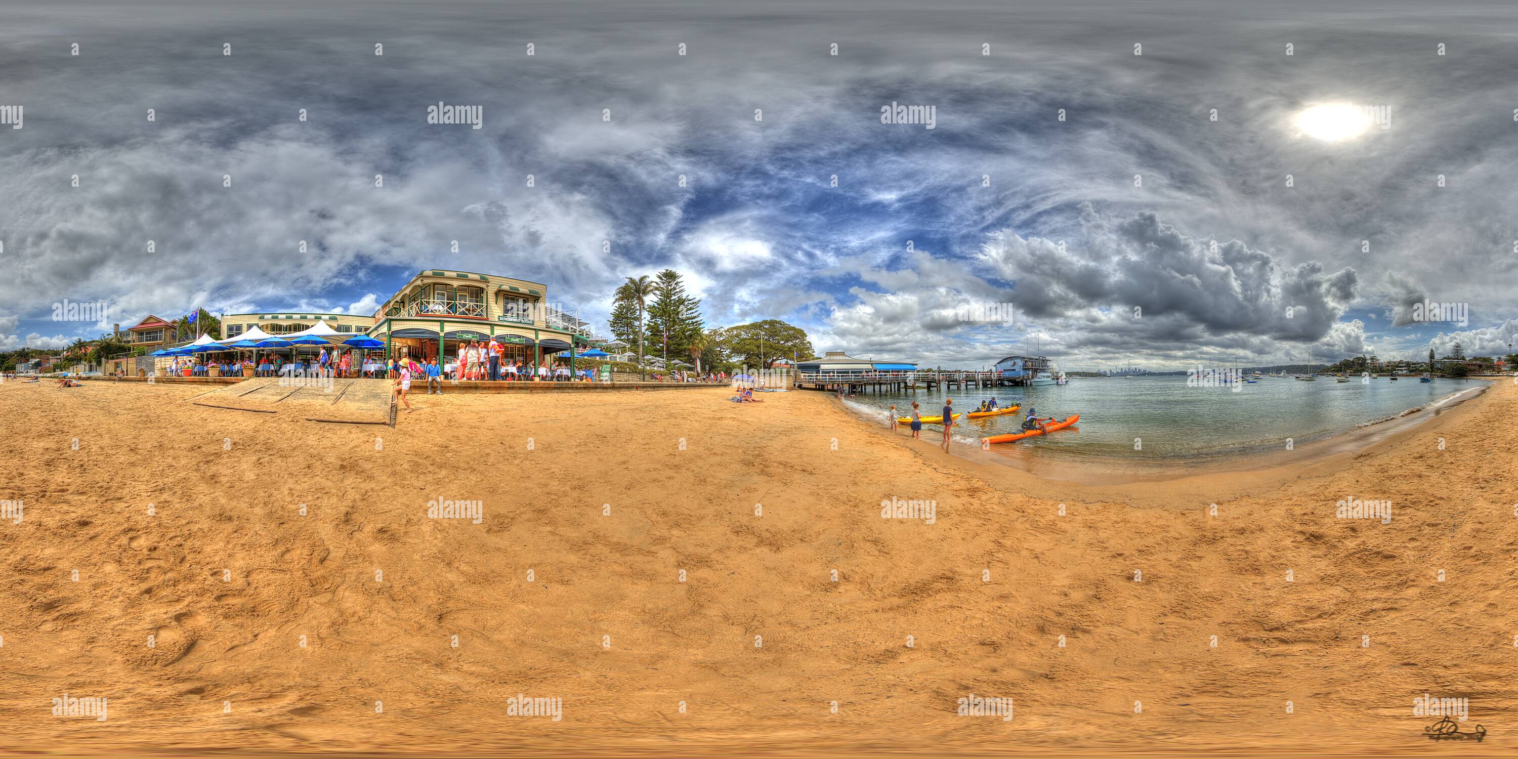 Vue panoramique à 360° de Belle Watson Bay ...