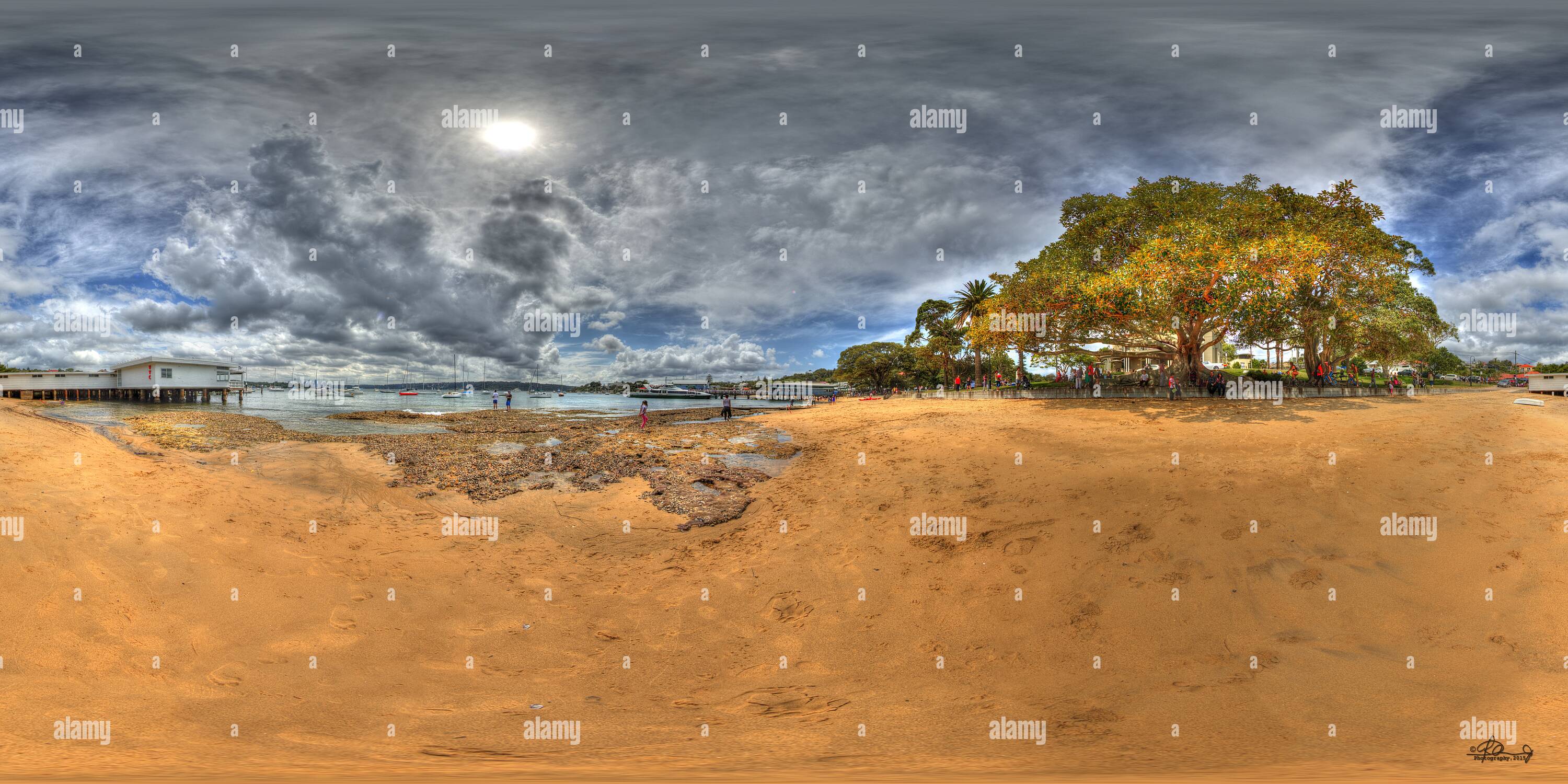 Vue panoramique à 360° de Une belle journée à Watson Bay ...