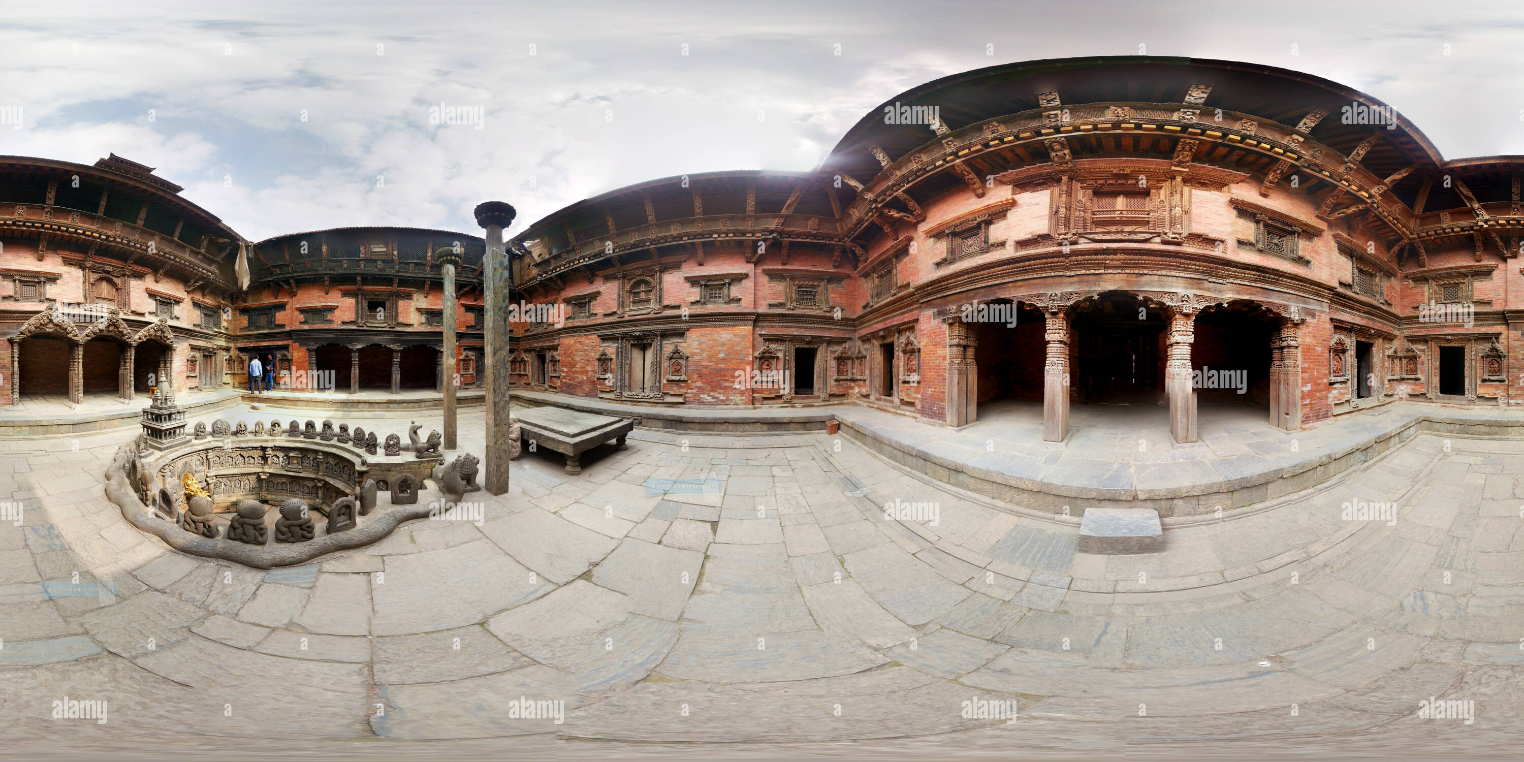 Vue panoramique à 360° de Patan, Sundari Chowk