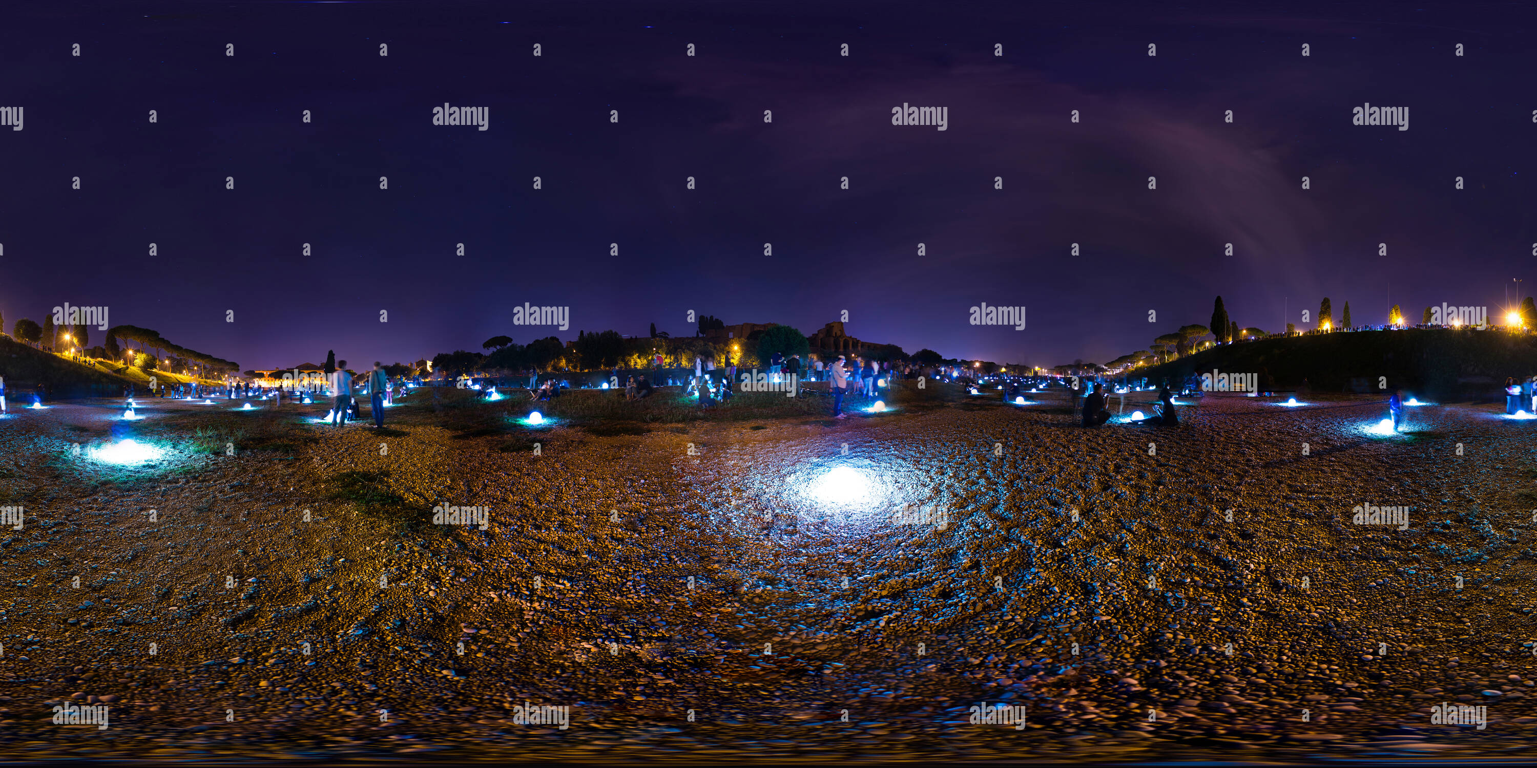 Vue panoramique à 360° de Globoscope Circo Massimo Roma