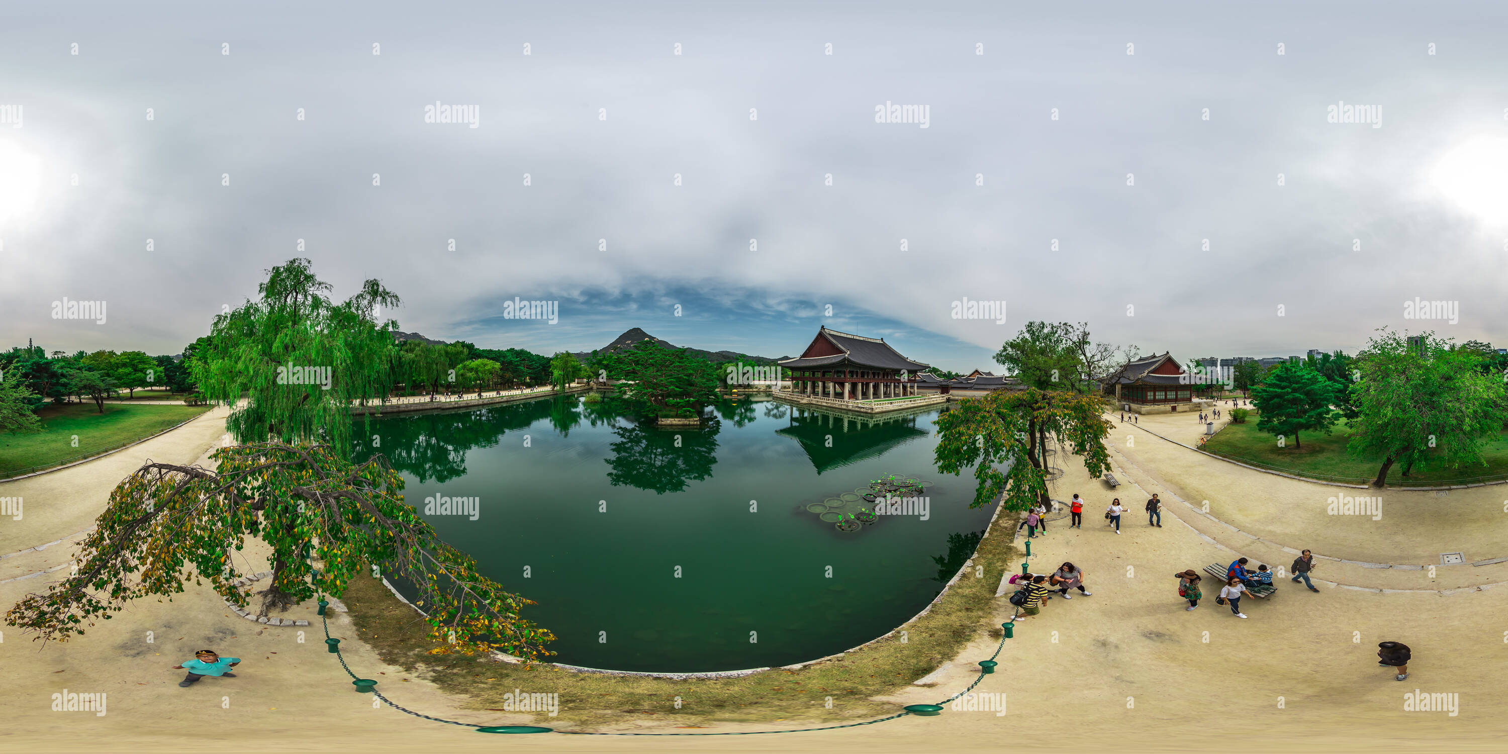 Vue panoramique à 360° de Gyeongbokgung Seoul Corée du Vi