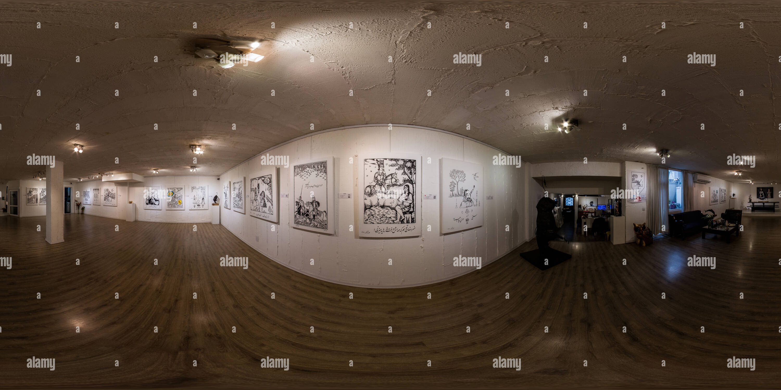 Vue panoramique à 360° de Galerie d'Art dec 2015 Seyhoun Kambiz Derambakhsh 03