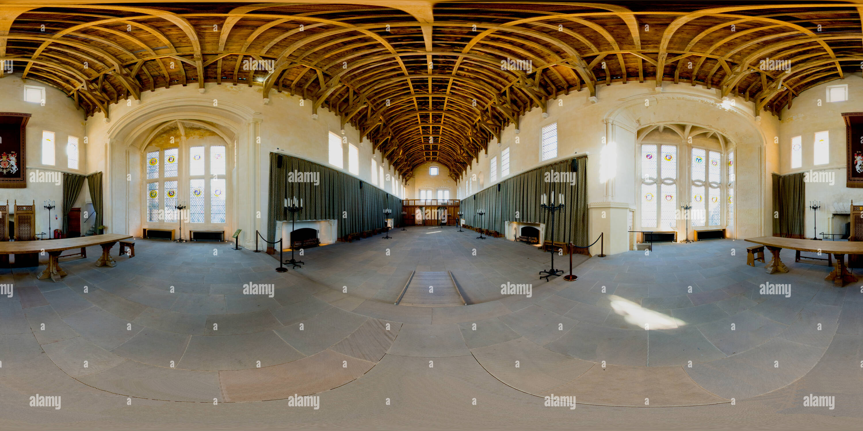 Vue panoramique à 360° de Château de Stirling Grande Salle