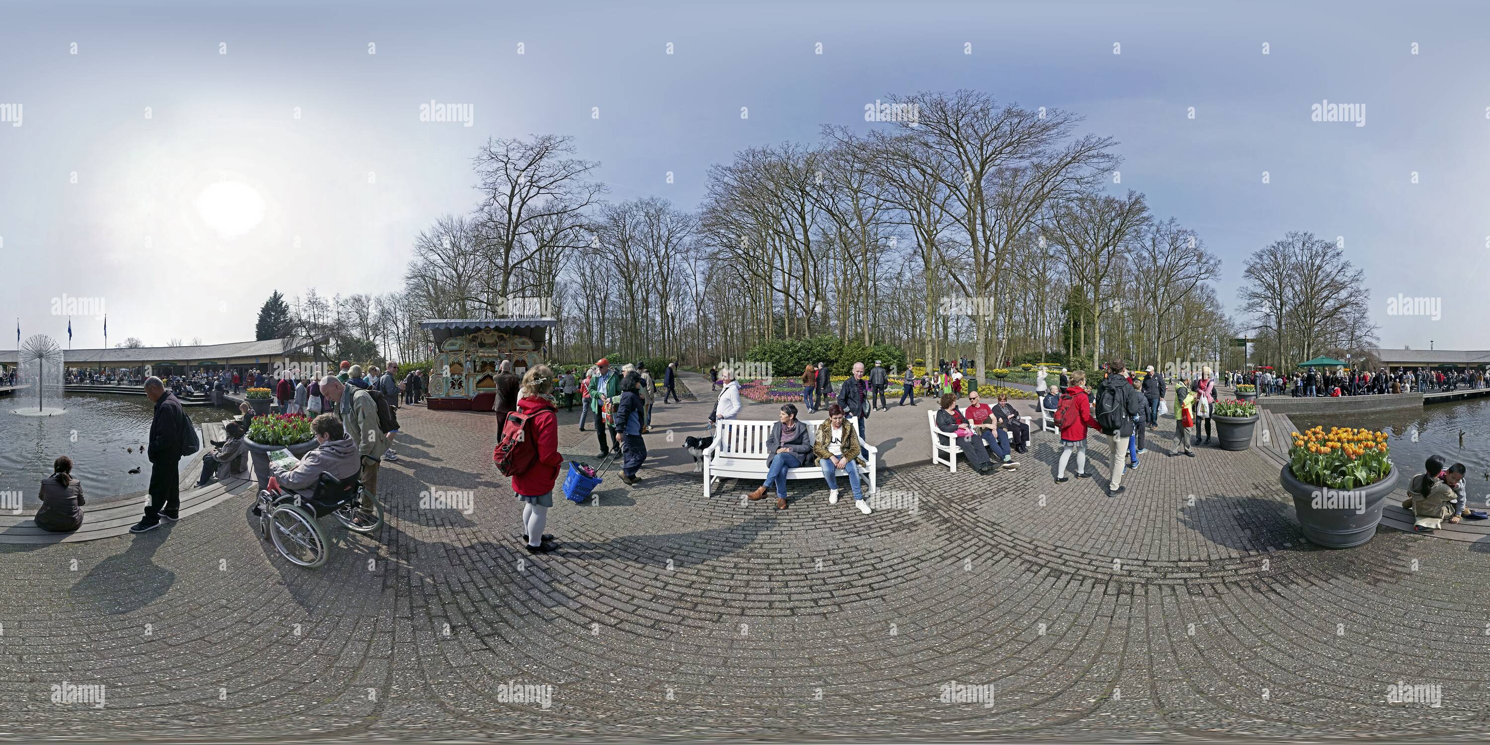 Vue panoramique à 360° de Keukenhof, entrée privée