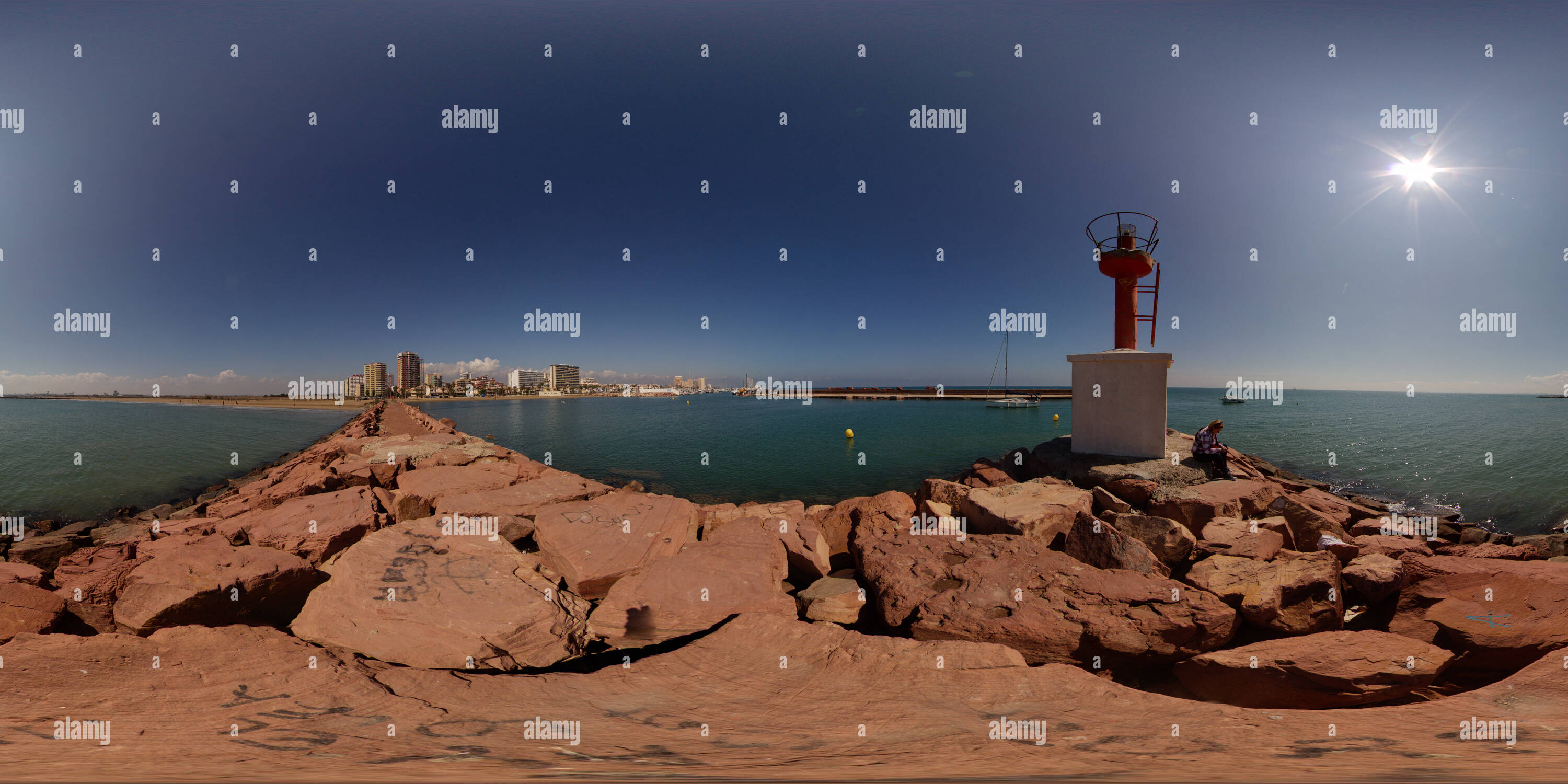 Vue panoramique à 360° de Playa Pobla de Farnals