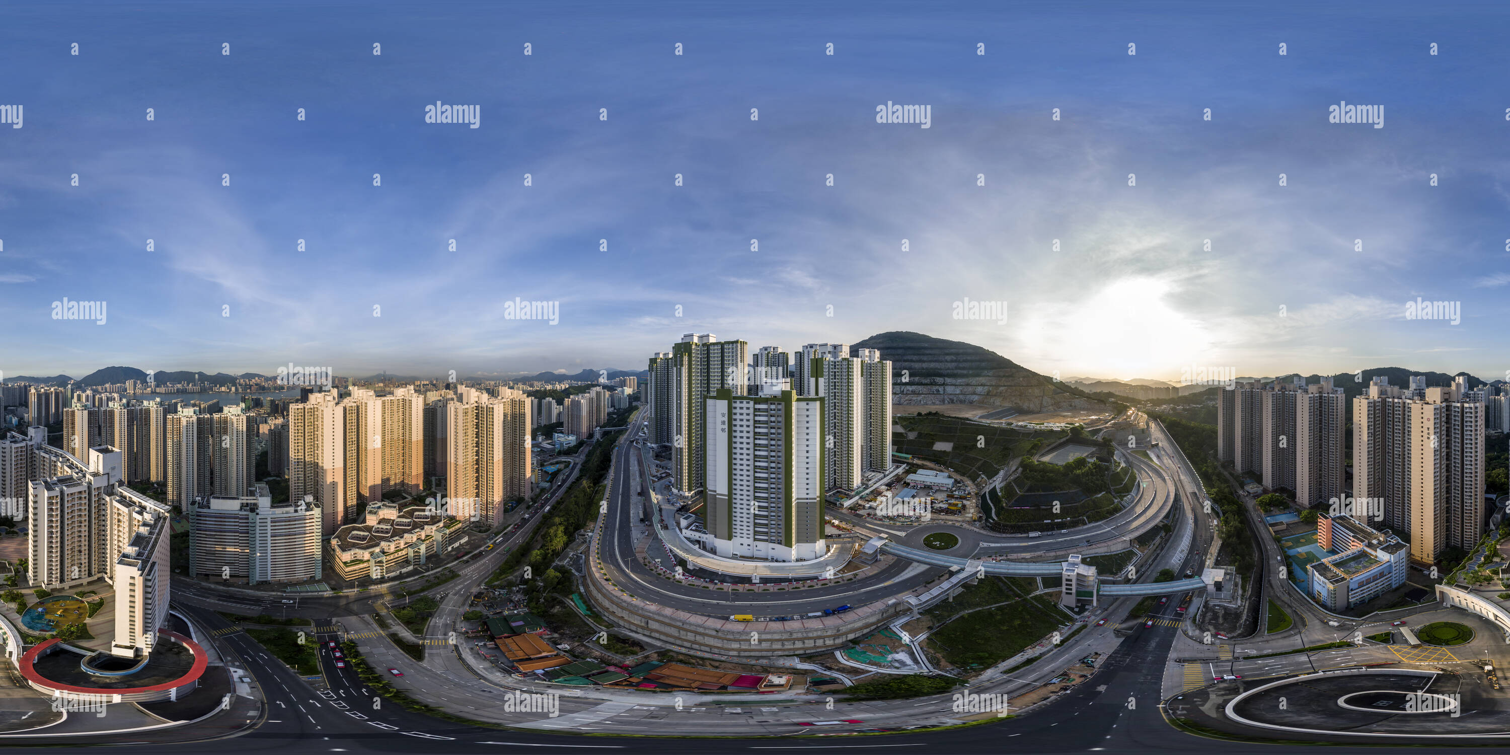Vue panoramique à 360° de Le logement public---秀茂坪公屋安達邨 sur Tat(Estate), Sau Mau Ping, HK