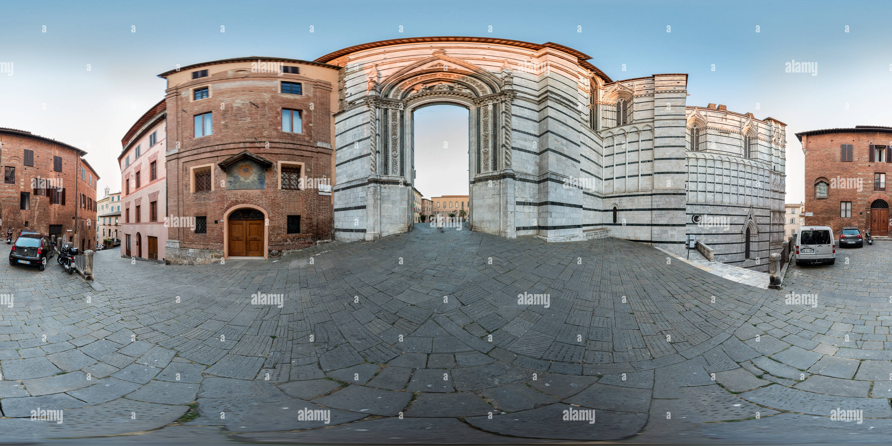 Vue panoramique à 360° de Duomo di Siena1. L'Italie.