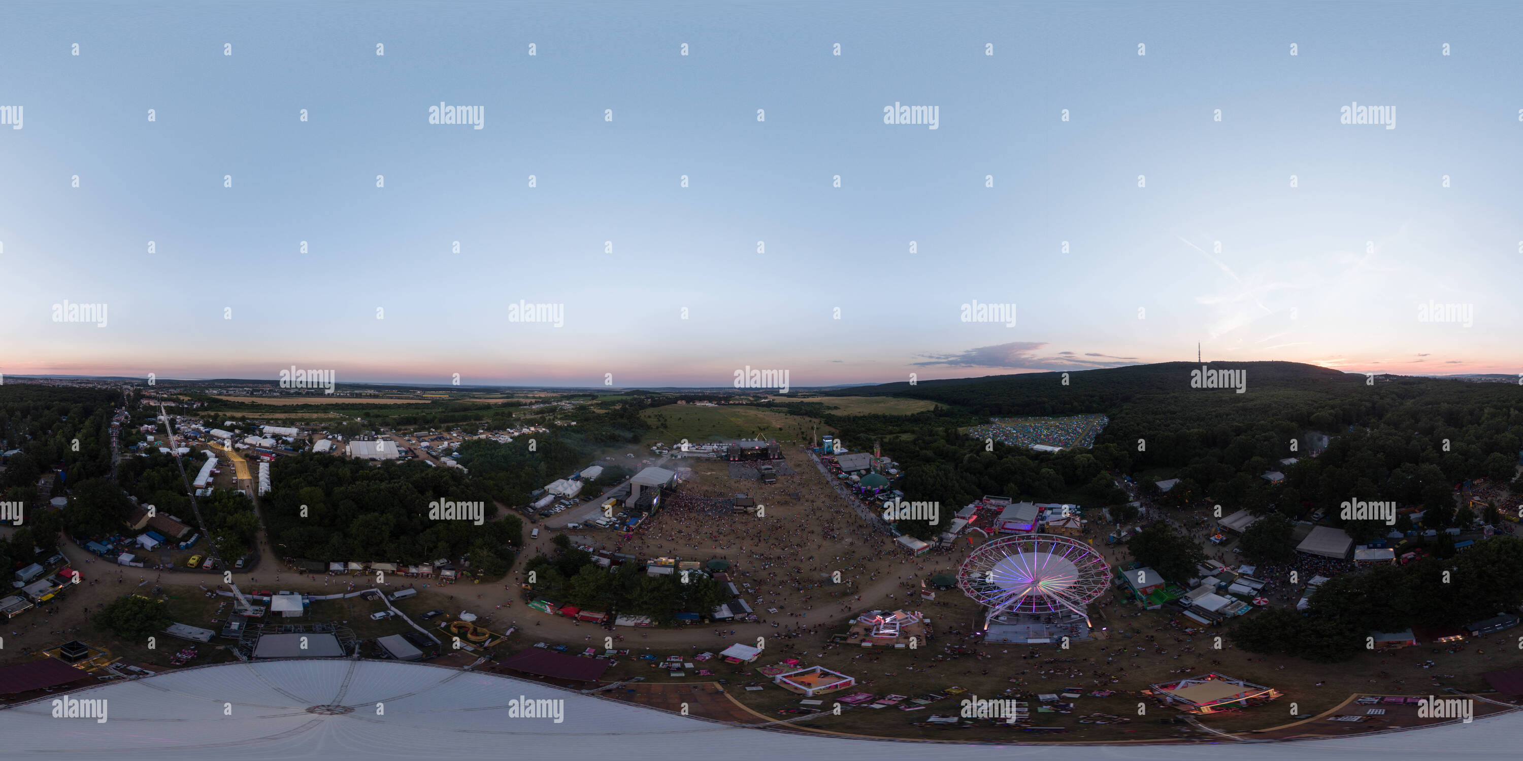 Vue panoramique à 360° de Balaton Sound Festival 2016 Nappall v 08